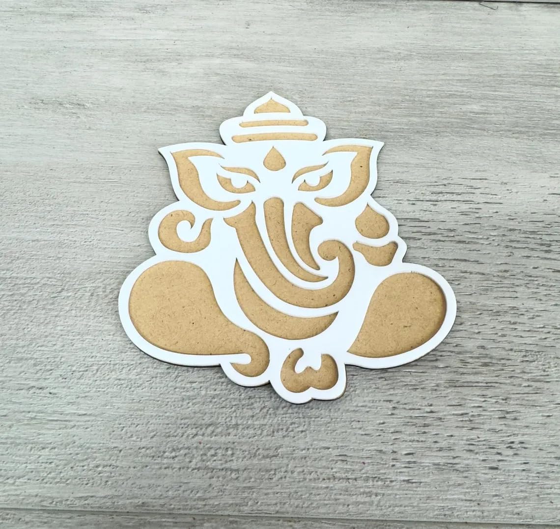 6 Inch MDF Rangoli Stencil Set – Reusable Festive Design for Diwali, Pooja, Mehndi, Mandala, Indian Wedding Decor