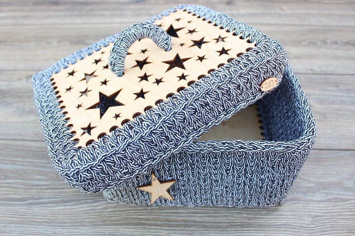 Haoser Mdf Wooden rectangle base for crochet basket, Craft DIY, Wood base Shaper for DIY Basket Craft Weaving Making Supplies Crochet basket wooden base, Crochet basket bottom, knitting bottom - Haoser