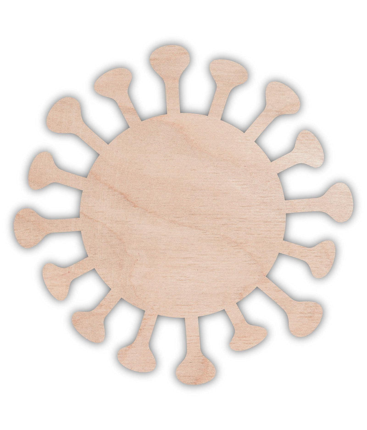 Haoser 3mm Wooden Virus Cutouts for Scrapbooking Arts Crafts DIY Decoration Display Décor - Haoser