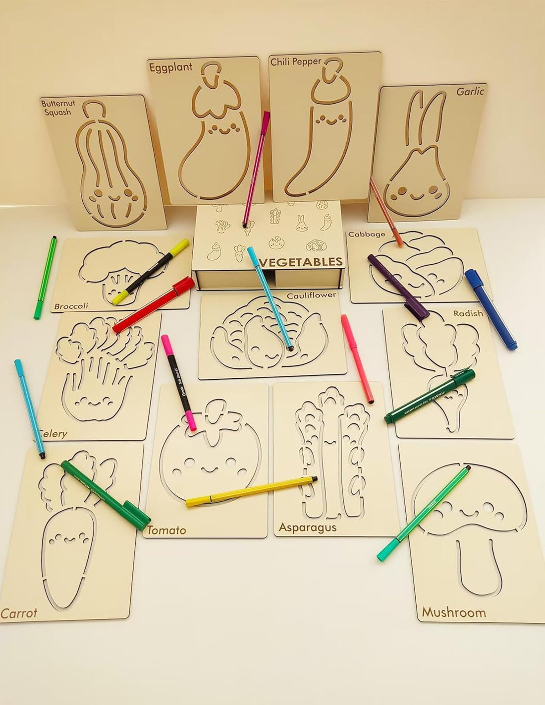 Pack of 13 Fruit Shape MDF DIY Art & Craft Base Boards | Kids Painting Craft Kit
