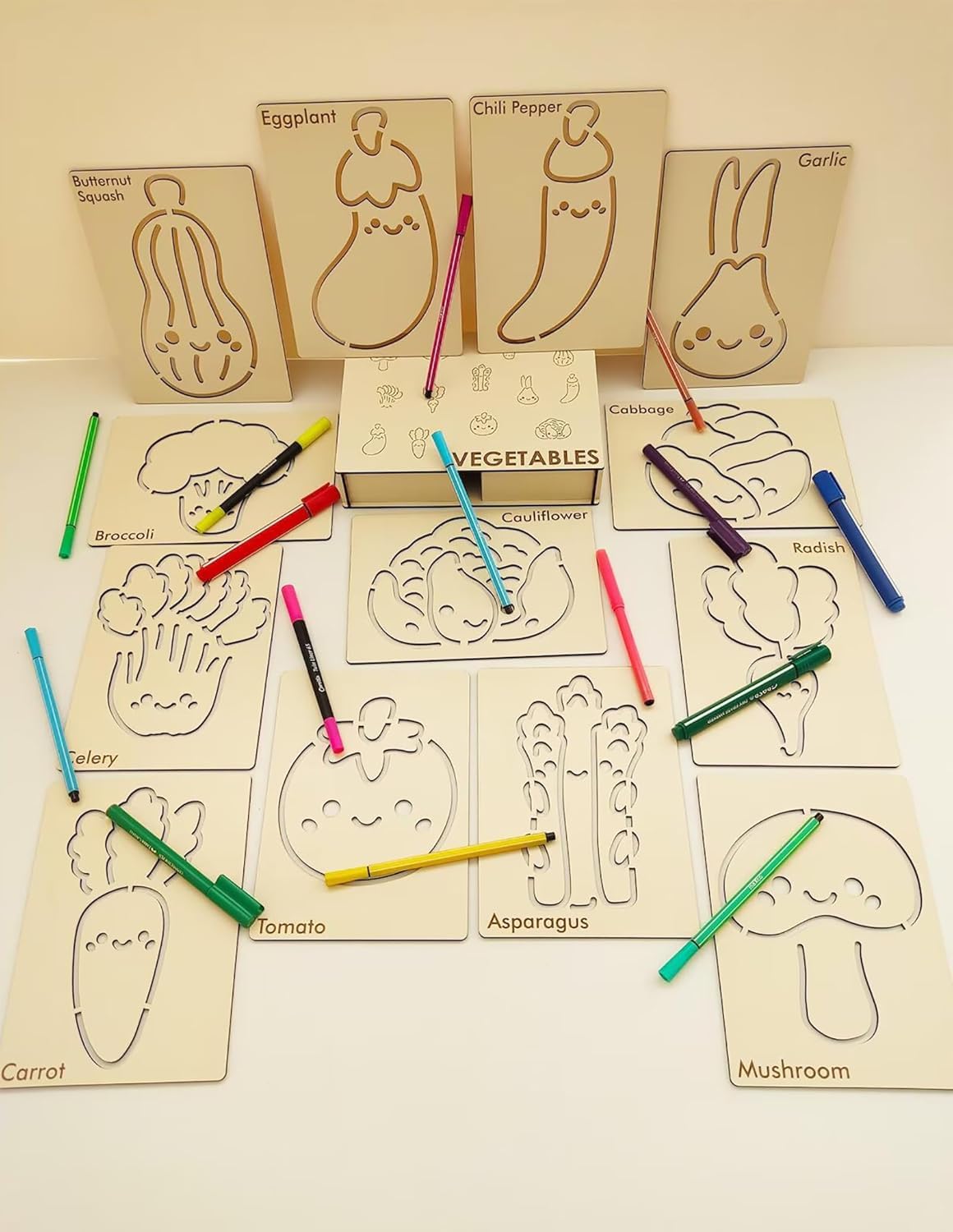Pack of 13 Fruit Shape MDF DIY Art & Craft Base Boards | Kids Painting Craft Kit