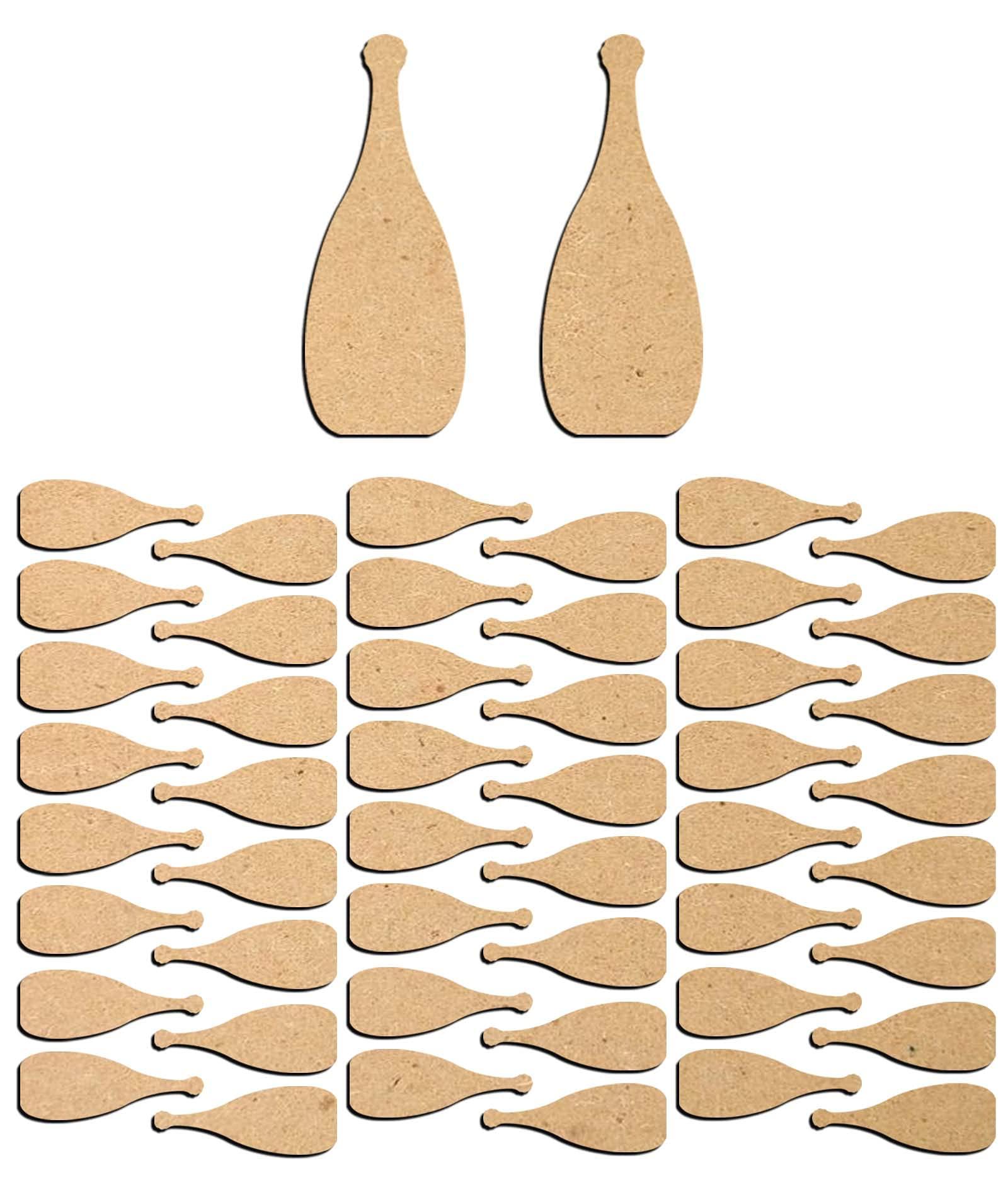 Haoser 3mm Wooden Bottle Cutouts for Scrapbooking Arts Crafts DIY Decoration Display Décor - Haoser