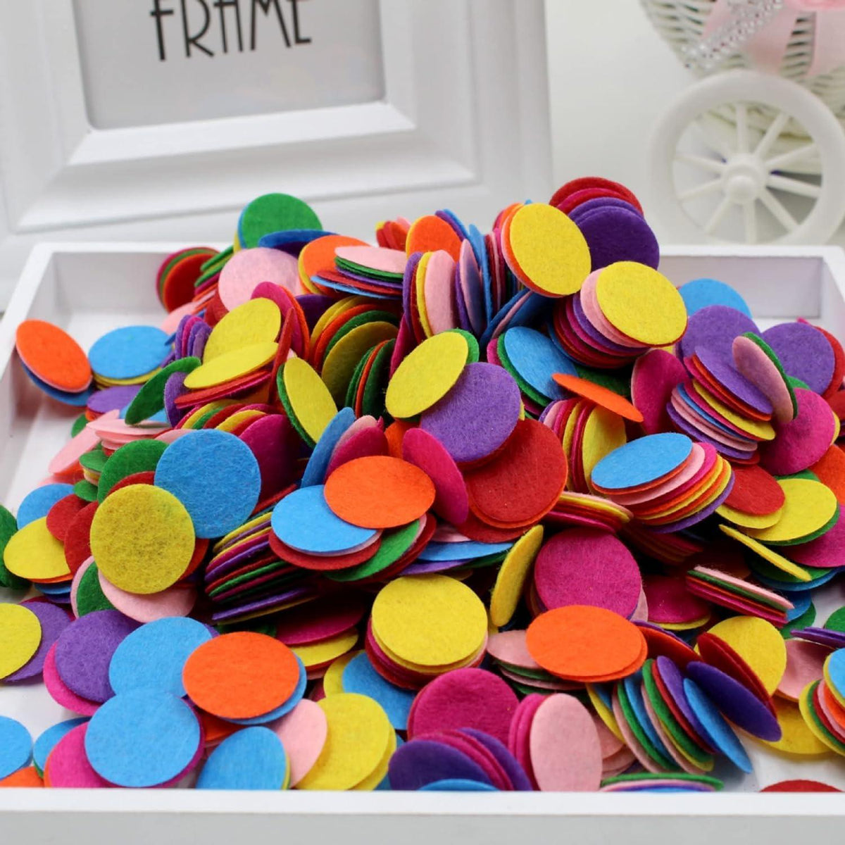 Haoser Applique Felt Circles for Sewing and Craft Projects