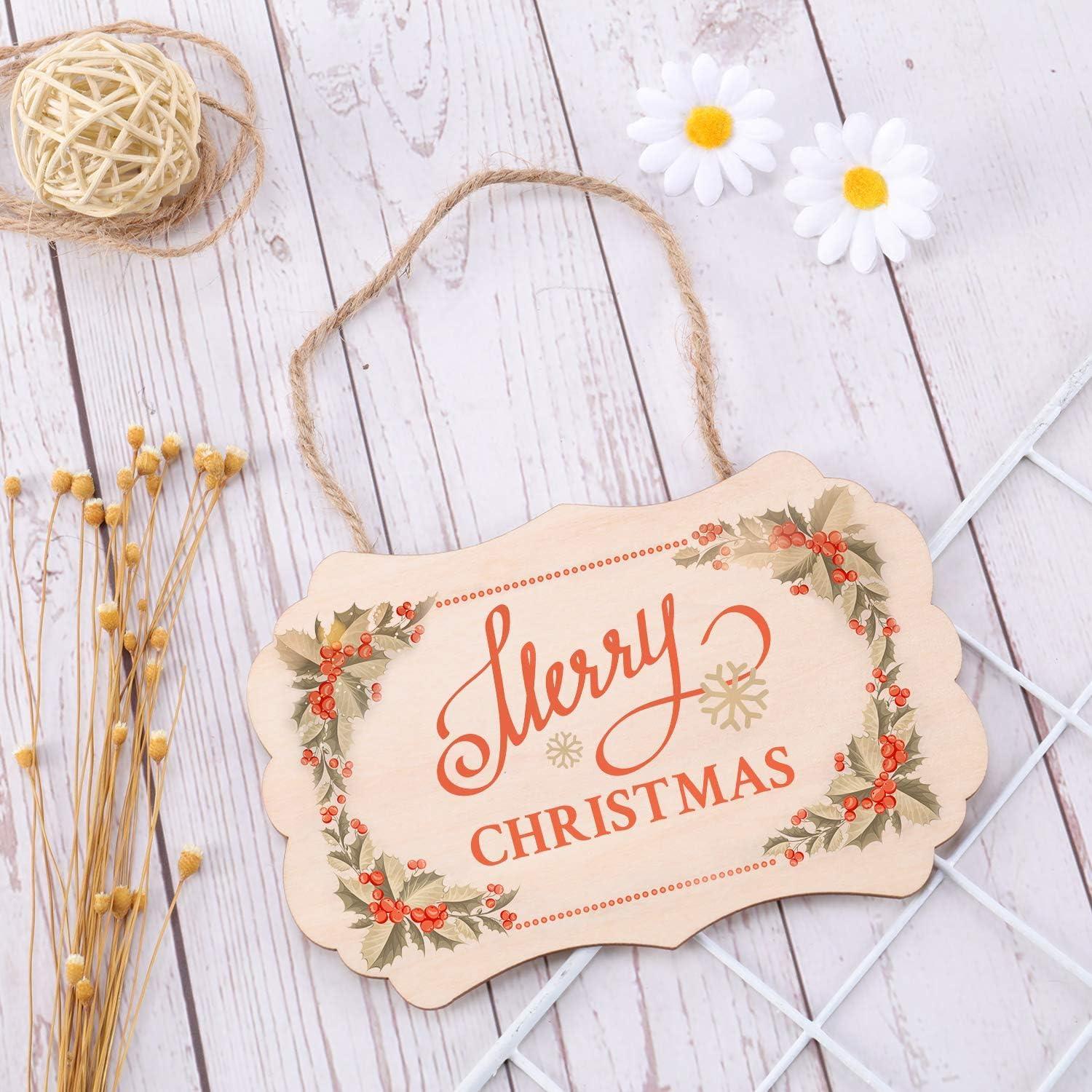 Haoser 15 Pcs Unfinished Wood Sign Blank Wood Blanks Wooden Plaque for Craft Oval Hanging Wood Sign 9 x 6 in Rectangle Shaped Wood Plaque Wood Ornaments Wood Slices for DIY Painting Writing Decoration - Haoser