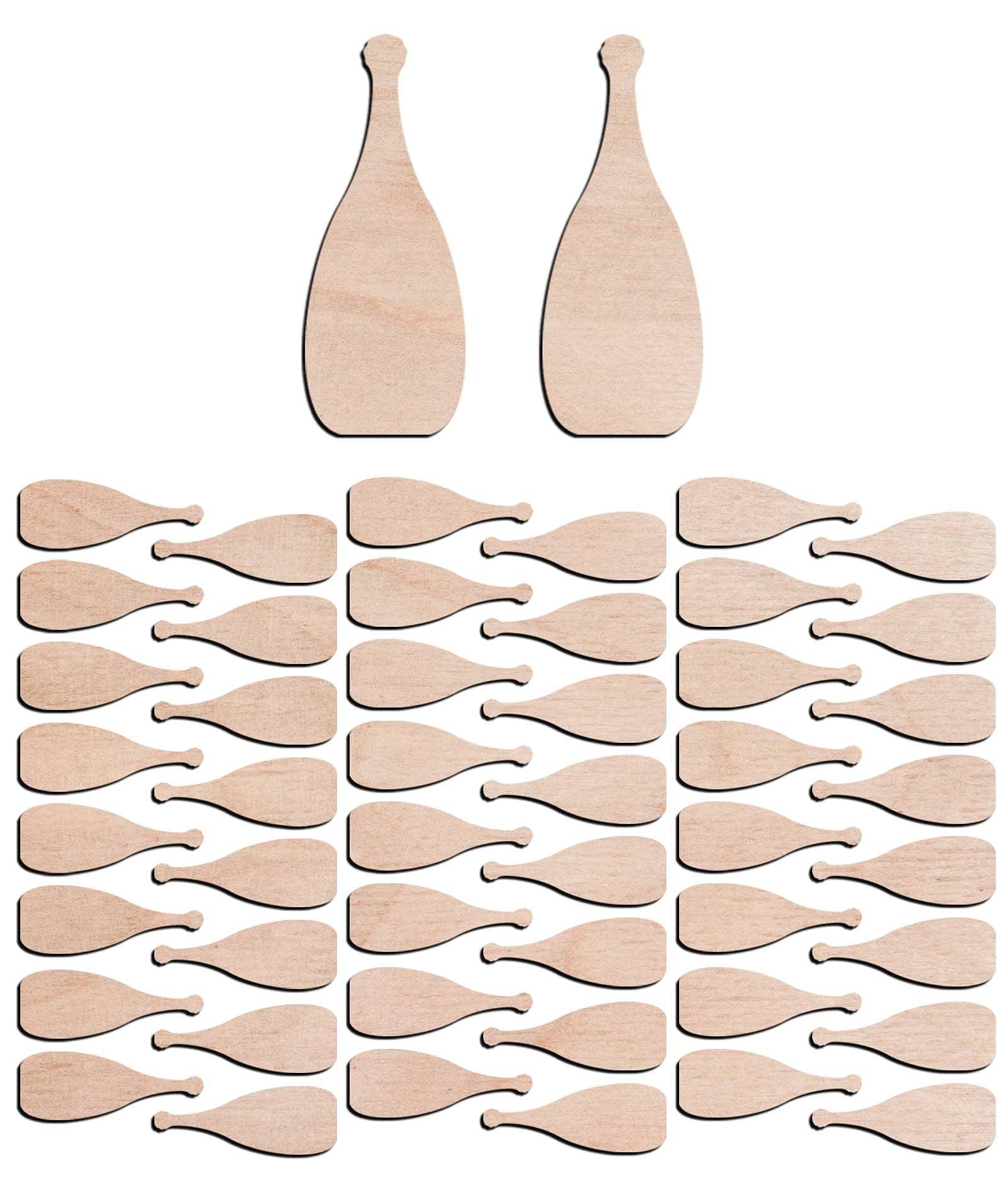 Haoser 3mm Wooden Bottle Cutouts for Scrapbooking Arts Crafts DIY Decoration Display Décor - Haoser