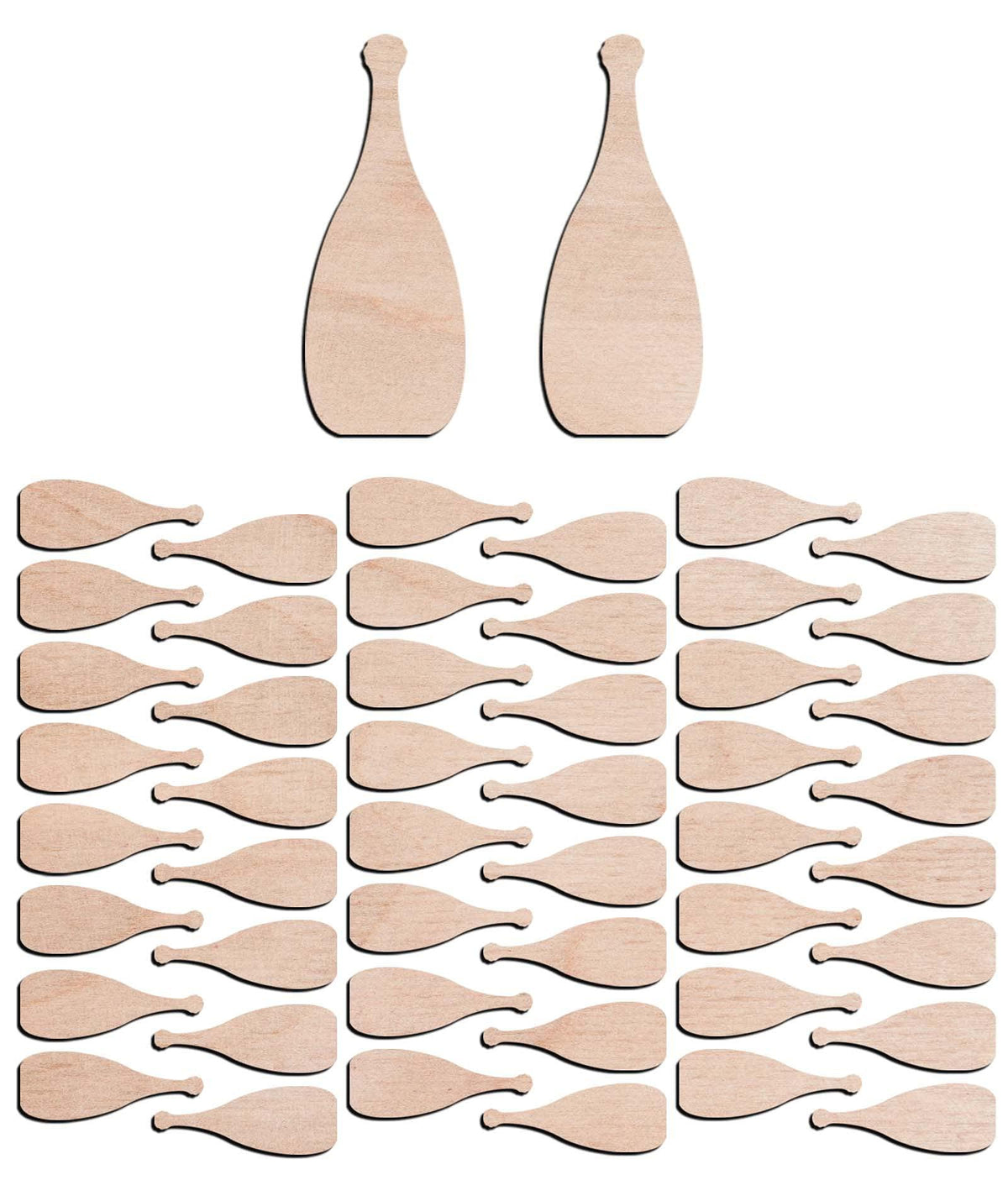 Haoser 3mm Wooden Bottle Cutouts for Scrapbooking Arts Crafts DIY Decoration Display Décor - Haoser