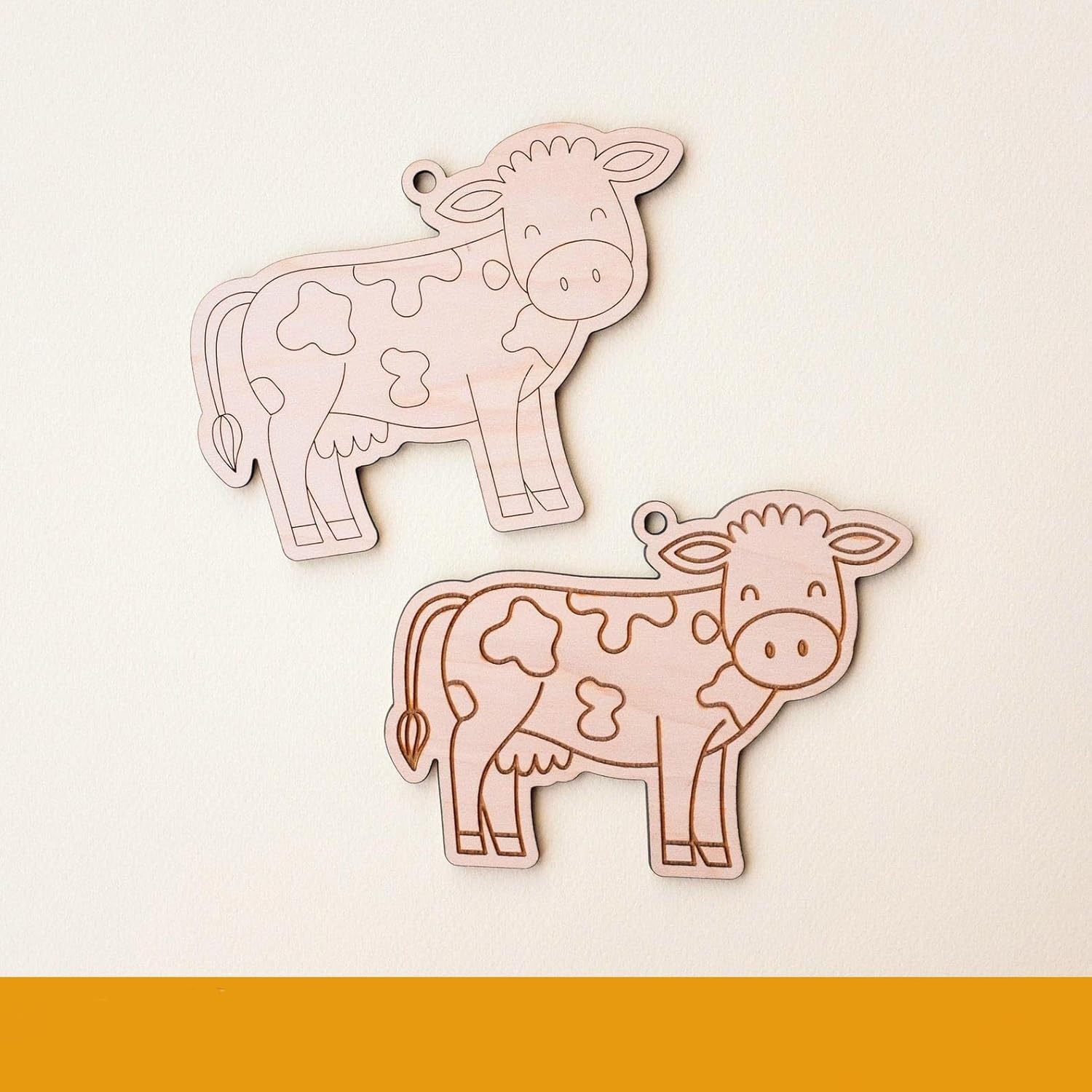 12 Pcs Farm Animal Paint Kit for Kids | DIY Craft Kit 4 Inch | Wooden Coloring Activity Set