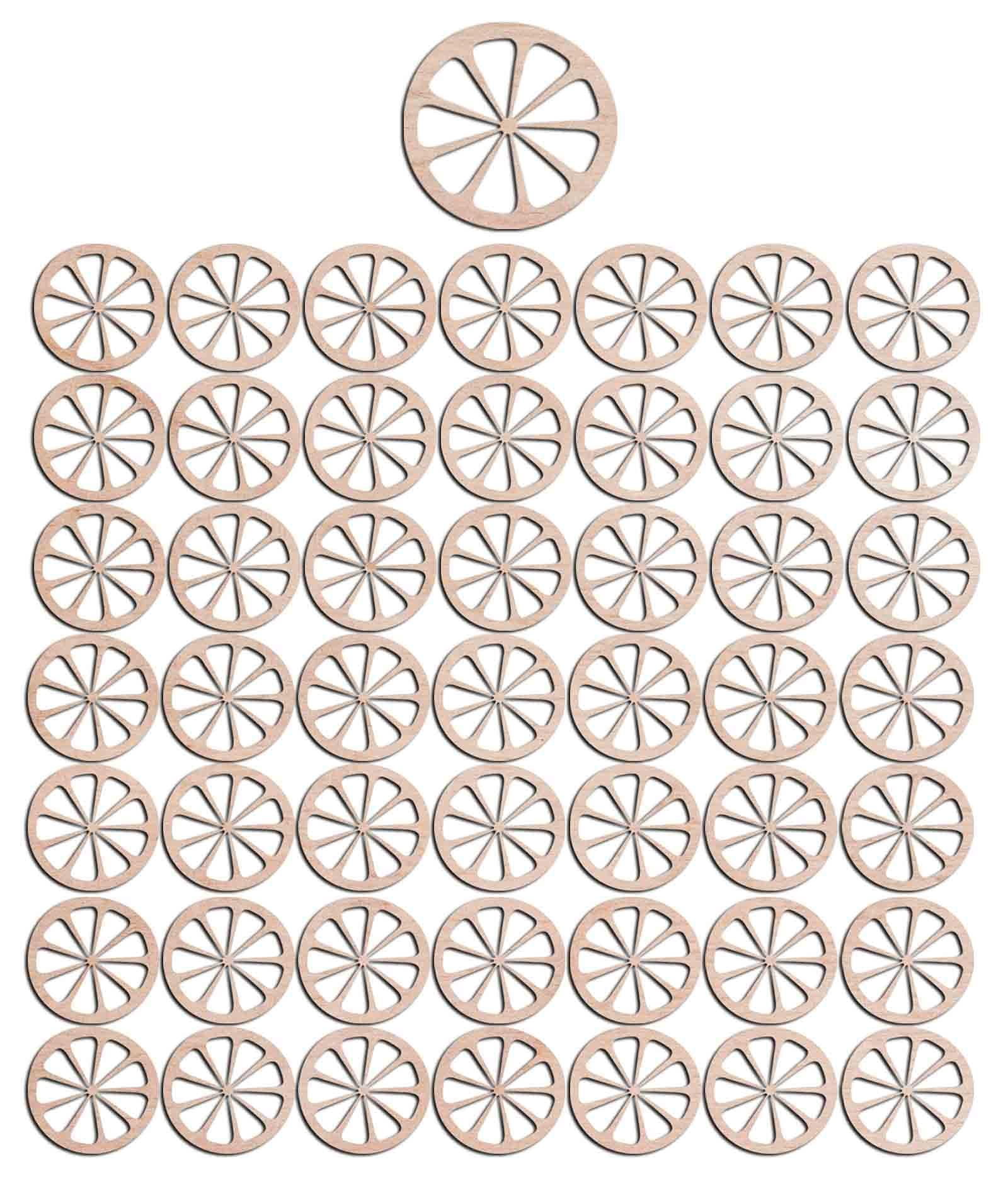 Haoser 3mm Wooden Lemon Cutouts for Scrapbooking Arts Crafts DIY Decoration Display Décor - Haoser