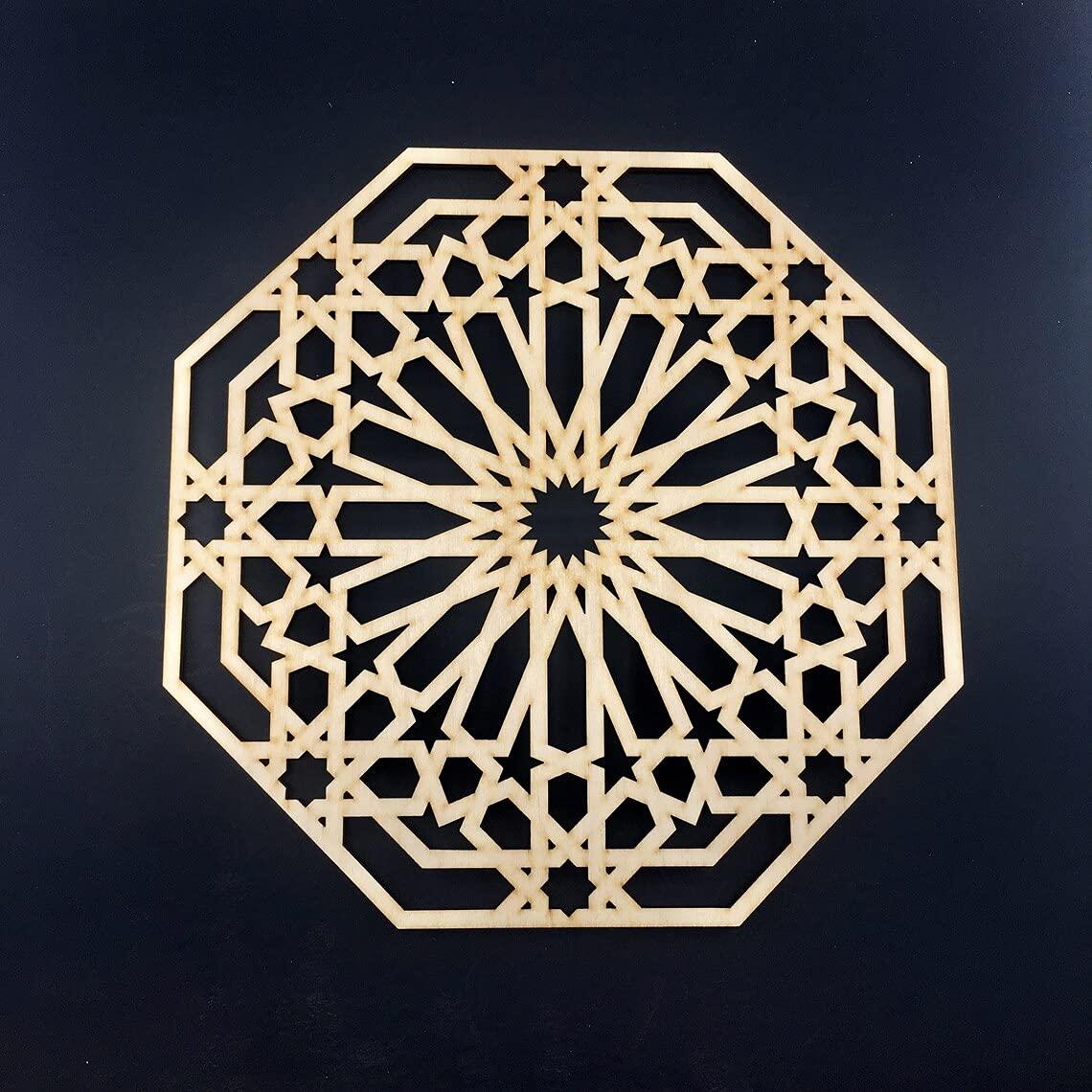 Haoser Birch Carved Panel for Home Décor, Round Design Wall Decorative Panel - Haoser