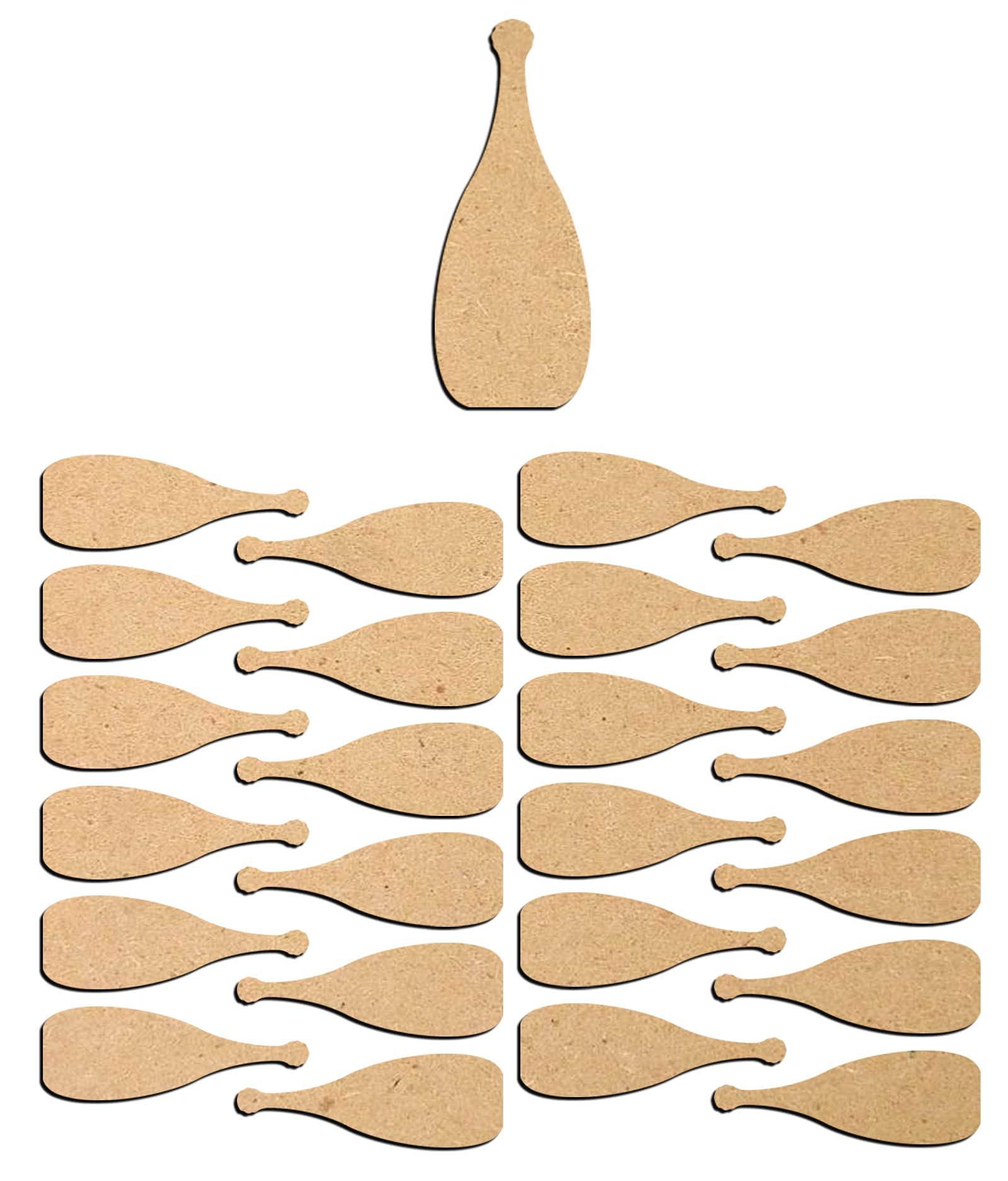 Haoser 3mm Wooden Bottle Cutouts for Scrapbooking Arts Crafts DIY Decoration Display Décor - Haoser