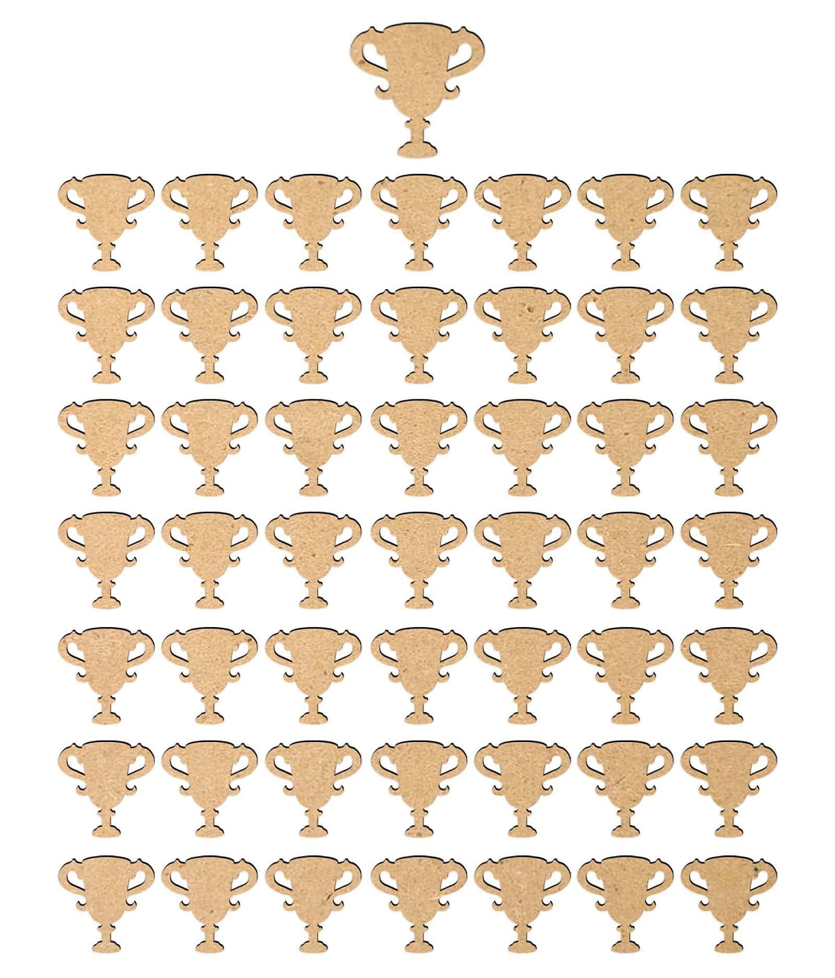 Haoser 3mm Wooden Trofee Cutouts for Scrapbooking Arts Crafts DIY Decoration Display Décor - Haoser