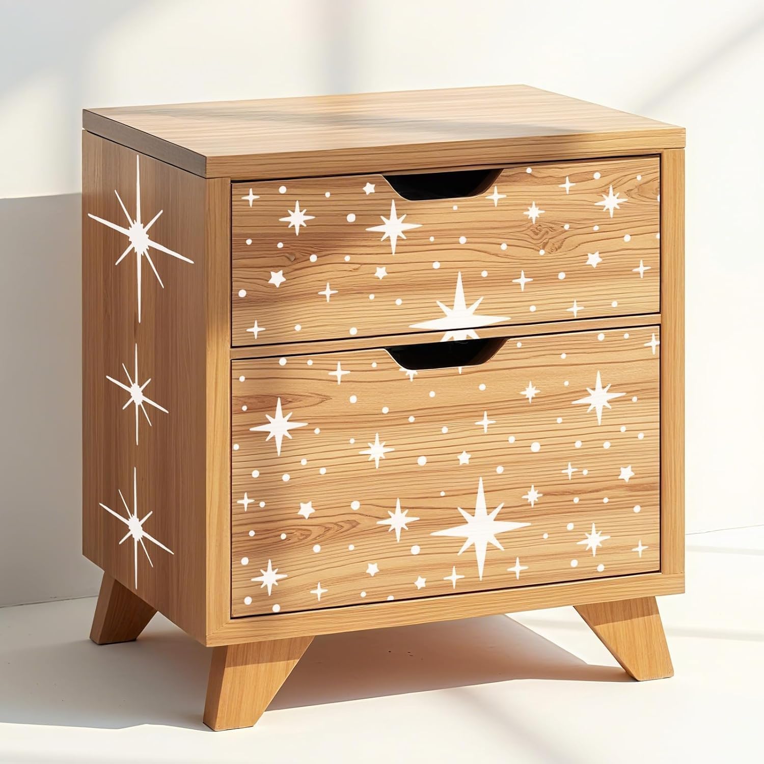 6 Pcs DIY Reusable Star Pattern Painting Stencils Set – Plastic Templates for Wall