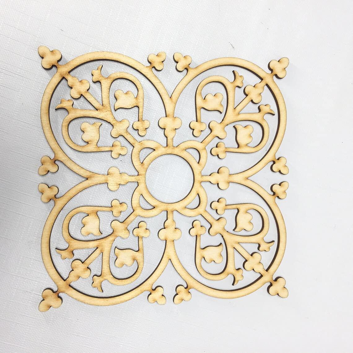 Haoser Laser Cut Carved Panel Wall Decor, Living Room Art, Wood Art, Windows - Haoser