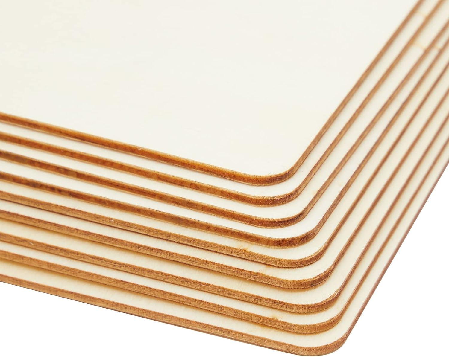 Haoser 30 Pack Unfinished Wood Squares for Crafts,Unfinished Squares MDF Cutouts for Art and Craft for Resin Art, Pyrography, Painting (2,3, 4 in Sizes) - Haoser