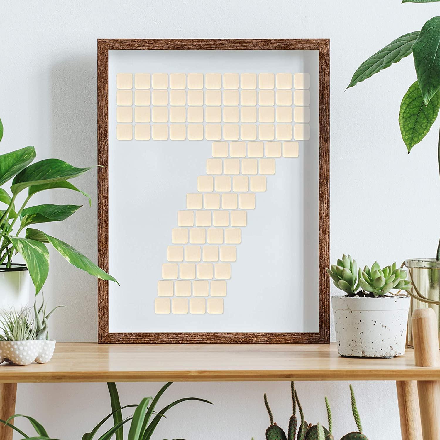 Haoser 100 Pcs Unfinished MDF Boards for Art & Craft 1.5 Inch Square Cutouts with Round Corners | MDF Sheets for DIY Projects MDF Boards for Art and Craft 1.5 inch - Haoser