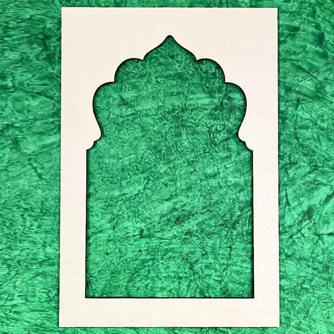 Haoser Plain MDF jharokha Cutouts for Art and Craft|Set of 2 Plain Wooden Jharokha MDF Cutouts Wall Decor Wooden Jharokha MDF Jharokha Cutout (L X H 21 X 30 CM) - Haoser