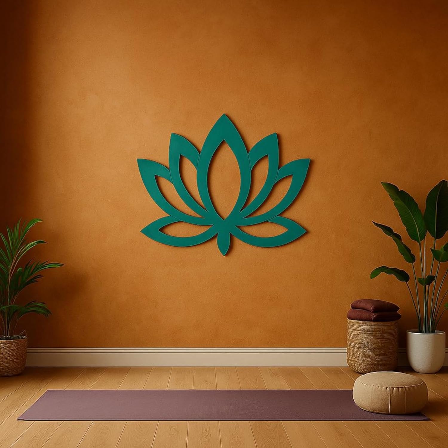 5 Pcs Lotus Flower Wooden Cutouts for DIY Craft | Unfinished Lotus Shape for Painting