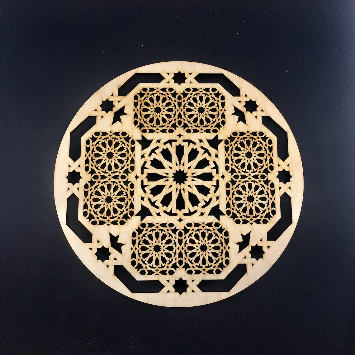 Haoser Carved Geometric Wooden Panel, Birch Ply Wooden Panel Pack of 1 -Panel-12 - Haoser