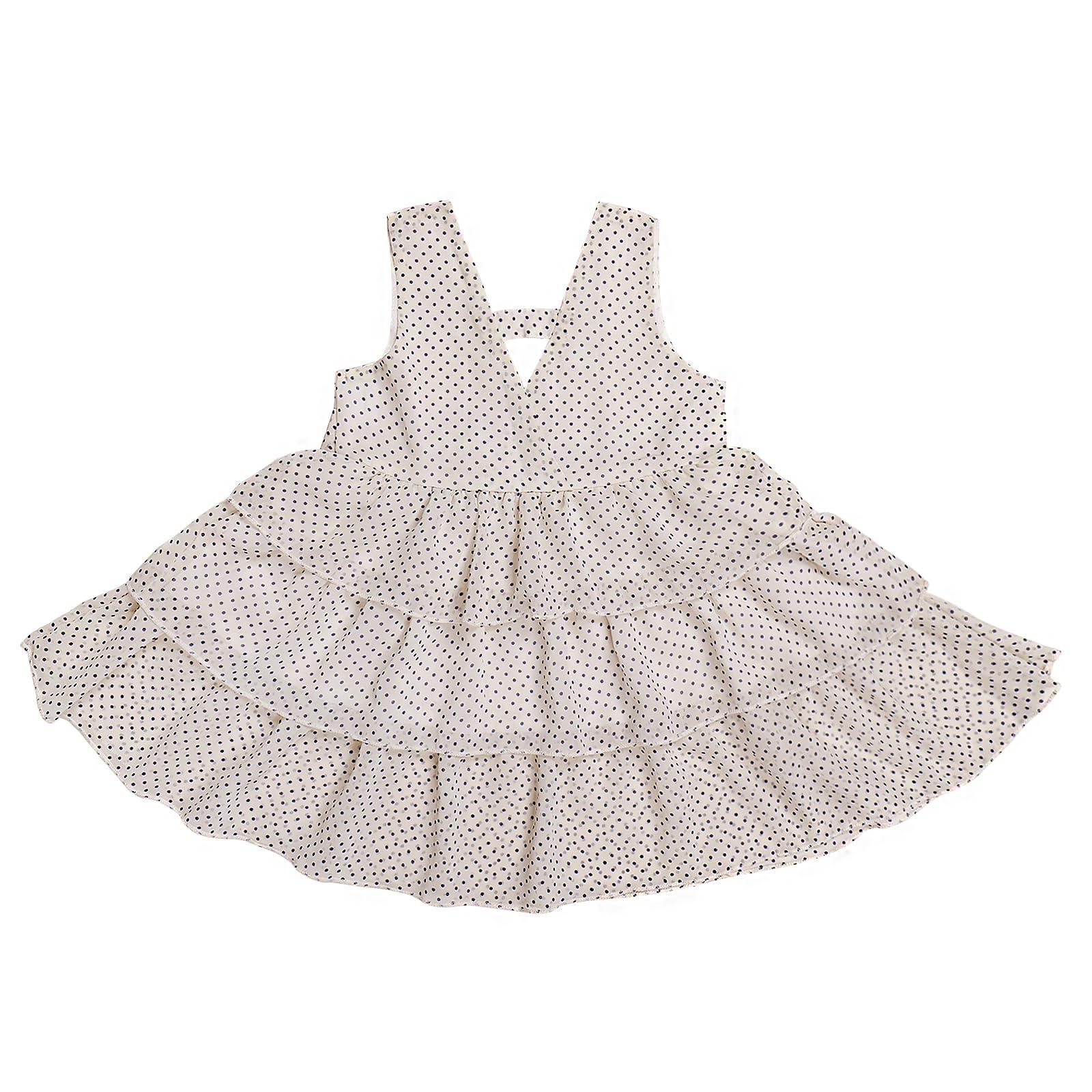 Haoser Charming Baby Girl Frock Dresses, Polka Dots Design, Comfortable Fit, and Durability Ideal for Special Occasions and Everyday Charm, Adorable Frock for Baby Girls - Haoser