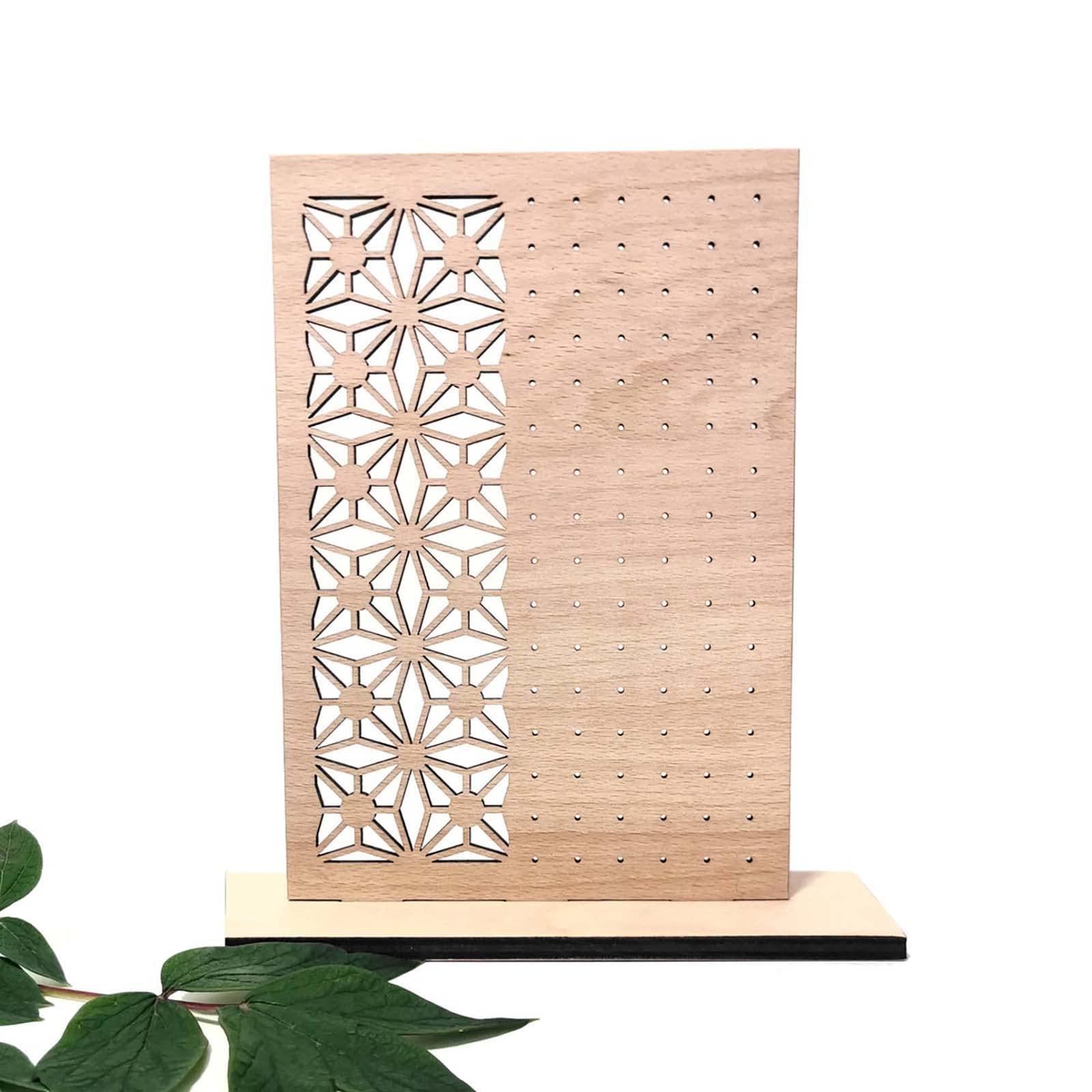 Haoser Wooden Earring Display Stand, Honeycomb Earring Organizer Earring Display Wood Hanging Jewelry Organizer for Stud Earrings (Earring Holder-1) - Haoser