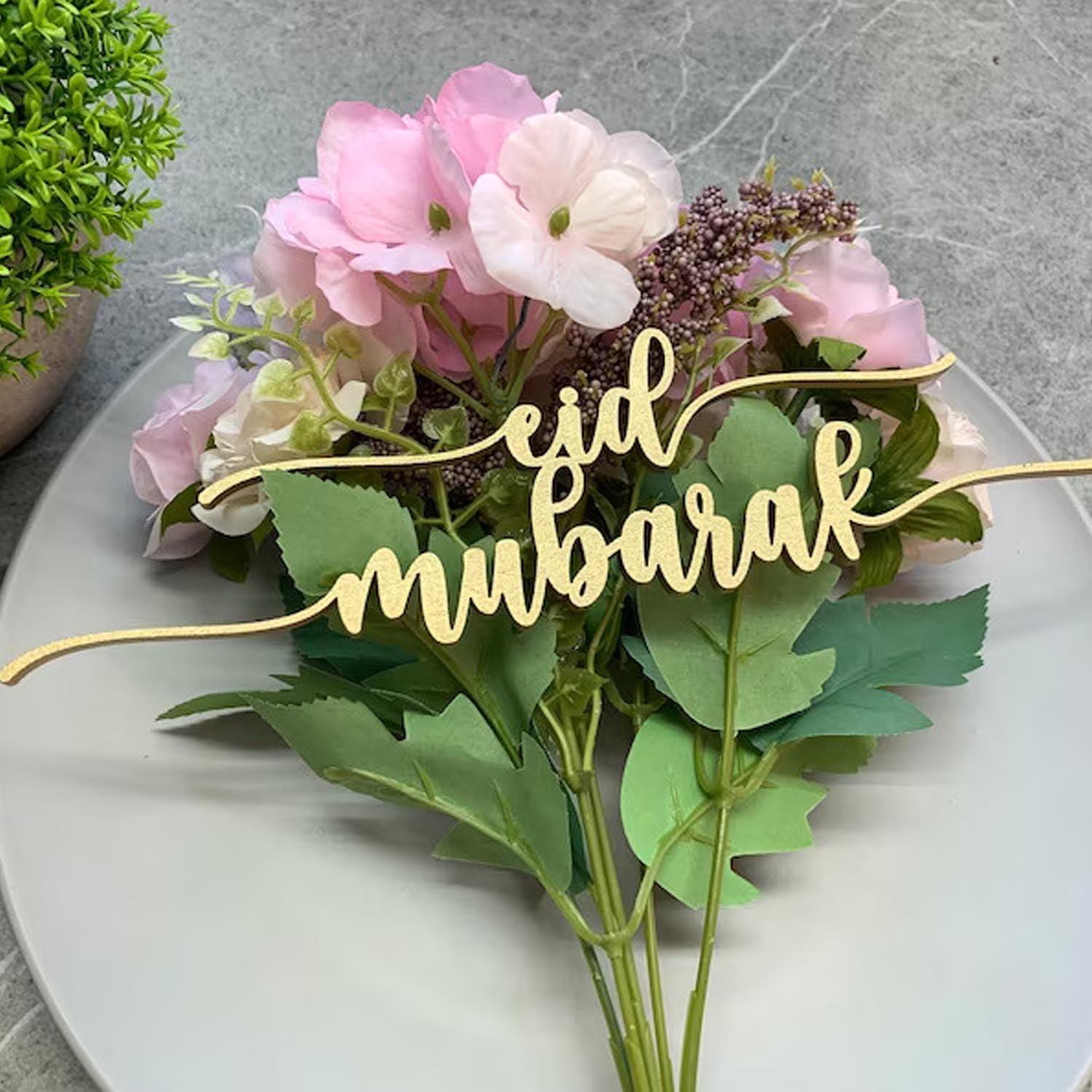 Haoser Wood Cutout Table Place Card Gather Wood Word Table Decorations, Blessings Place Cards Elegant Islamic Event Decor for Weddings, Parties, and Special Occasions - Haoser