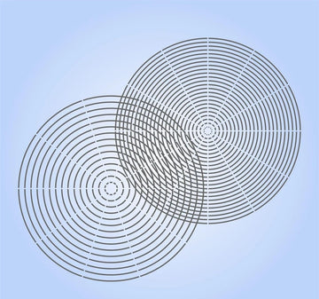 Plastic Mandala Quilting Stencil – Large 12x12 Inch Reusable Circle Template