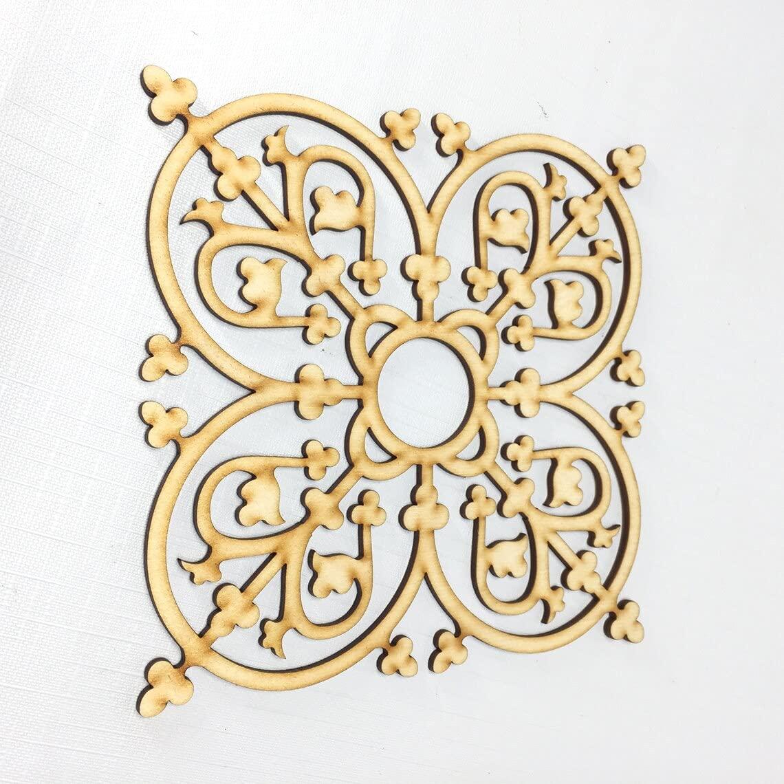 Haoser Laser Cut Carved Panel Wall Decor, Living Room Art, Wood Art, Windows - Haoser