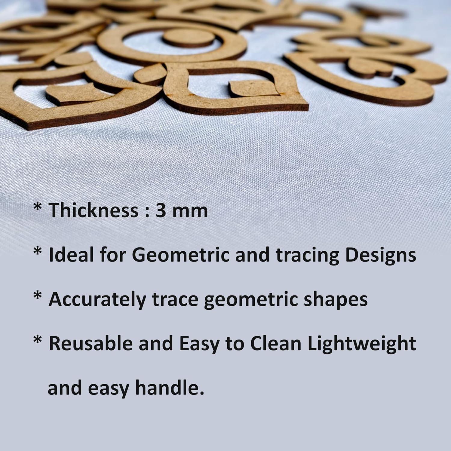 42 Pcs Mandala Stencil Kit for Drawing – 14-in-1 Mandala Art Supplies with Geometric Pattern Templates