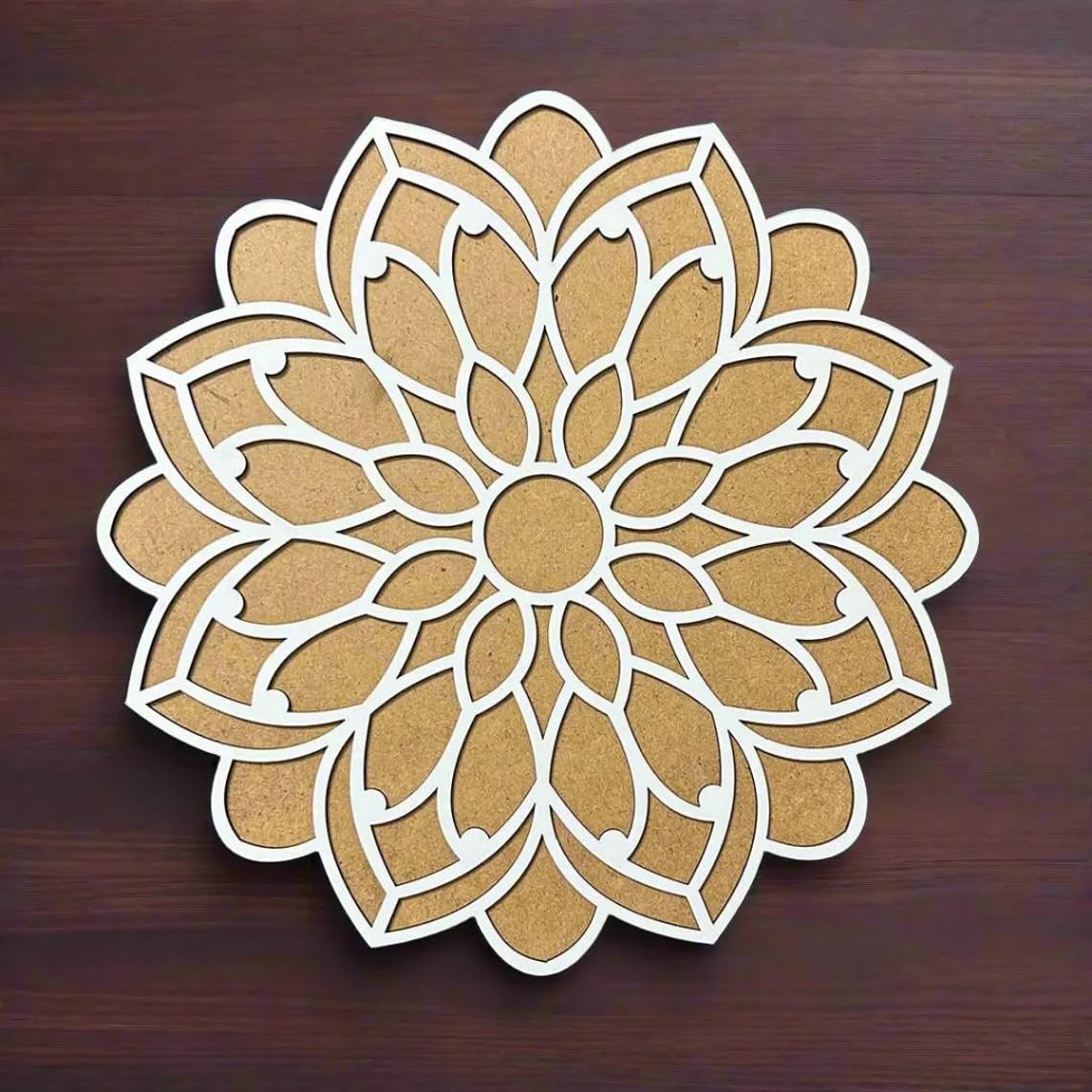 MDF Wooden Rangoli Board 12-Inch – Mandala Art Board