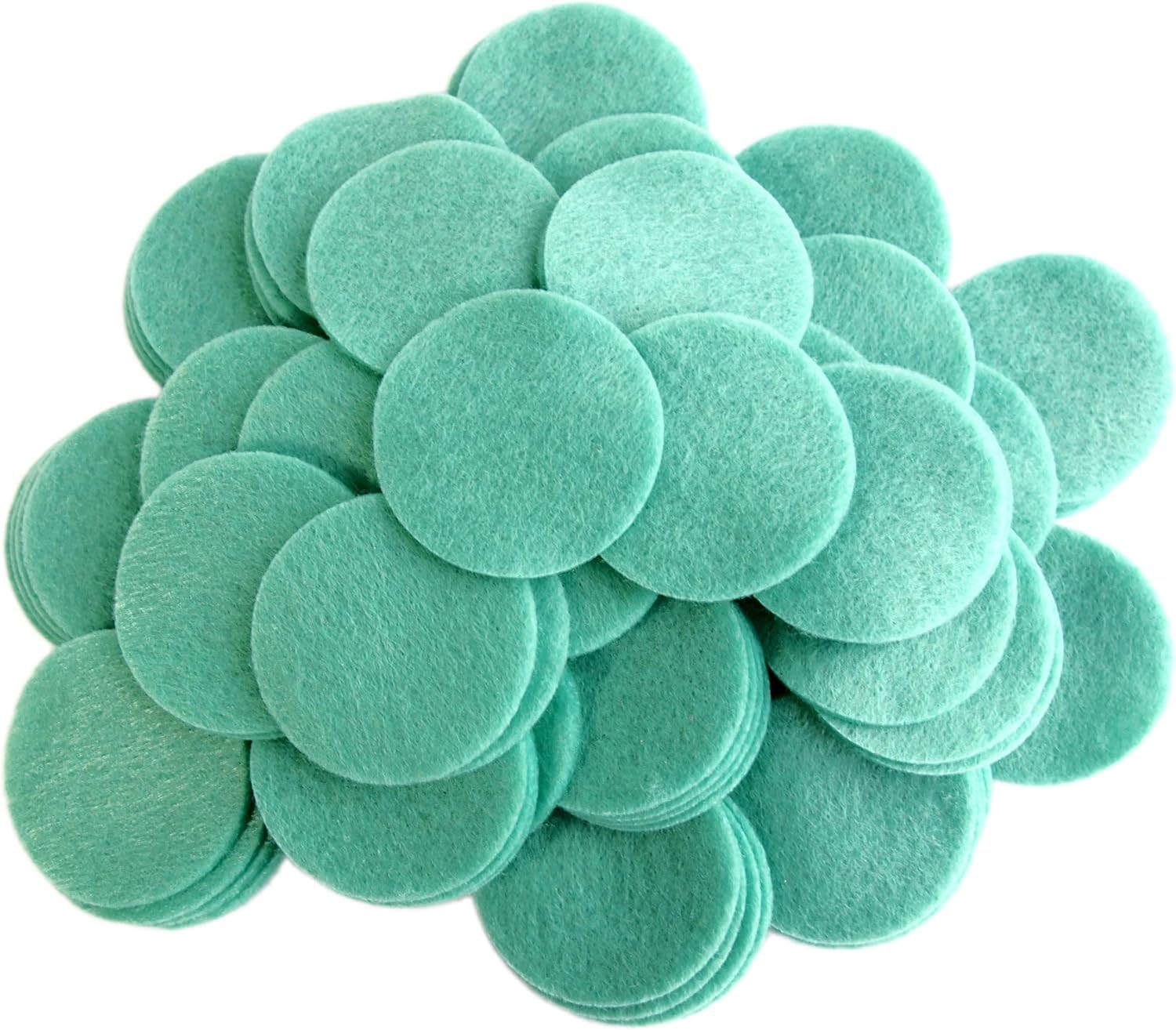 50 Pcs Sea Green Felt Circles – 2 Inch Craft Felt Fabric Circles
