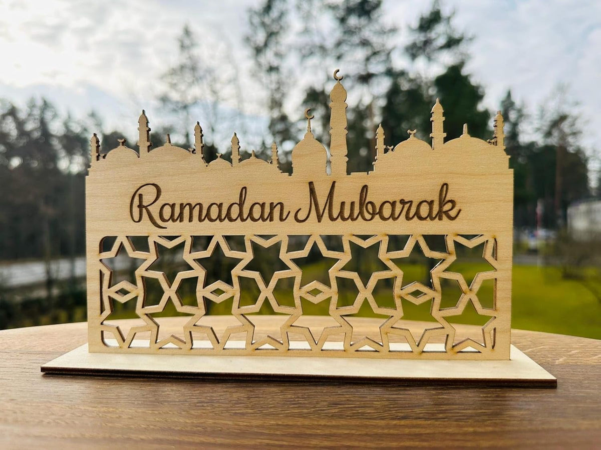 Set 1 Eid Mubarak Wall Decor| Ramadan Islamic Wall Art Moon Stars Lantern Decor | Muslim Home Decoration