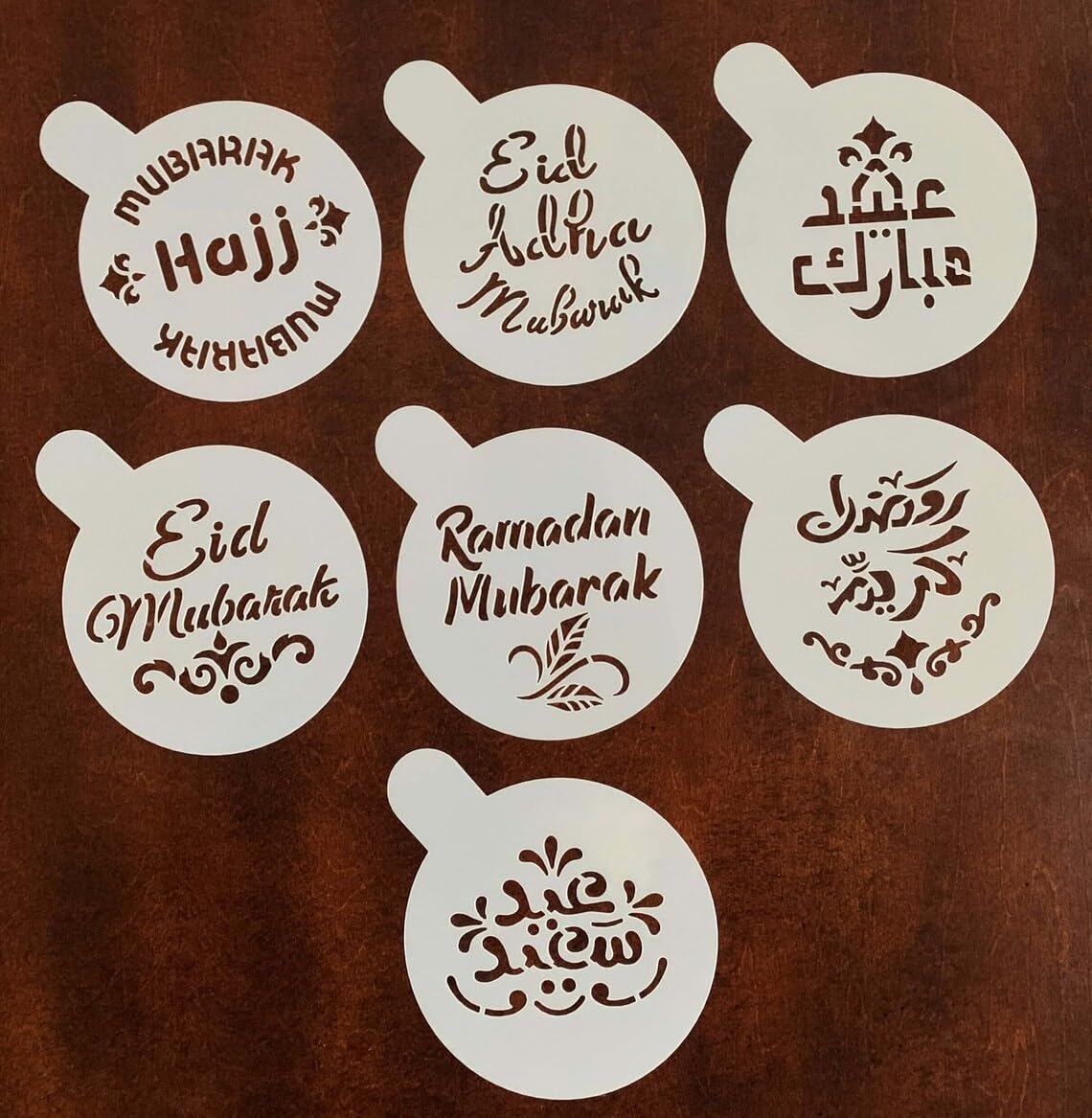Cookie Stencils Set of 15 for Ramadan Eid Mubarak – 3.3X3 Inch Islamic Baking Stencils