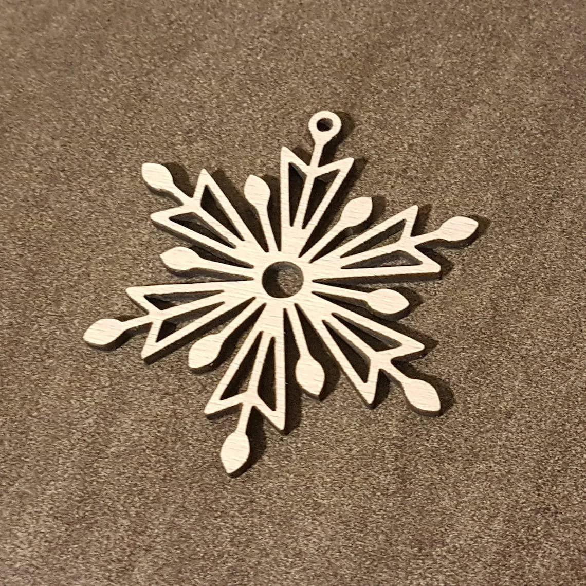 Haoser Wooden Christmas Ornament Cutout for Christmas Decoration Hanger Pack of 15 - Haoser