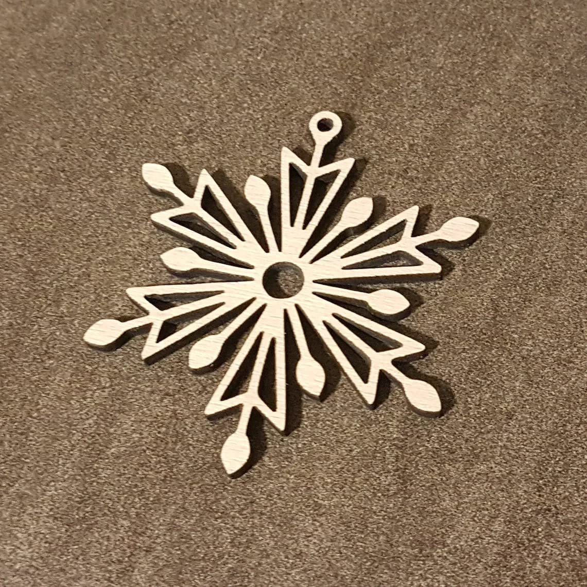 Haoser Wooden Christmas Ornament Cutout for Christmas Decoration Hanger Pack of 15