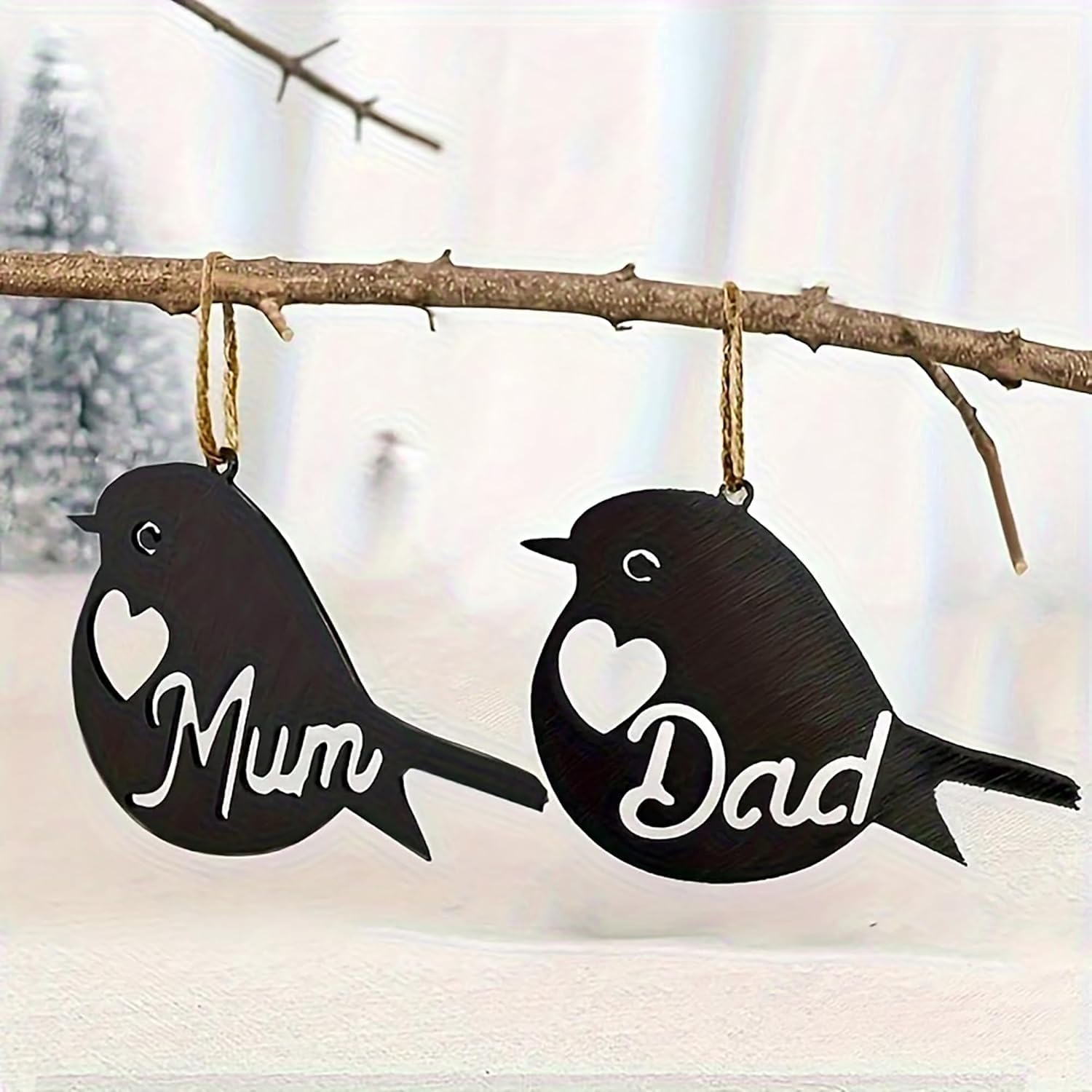 Pack of 10 Wooden Black Bird Shape MDF DIY Art & Craft Base 3.94 x 3.15 Inch | Wooden Hanging Cutouts