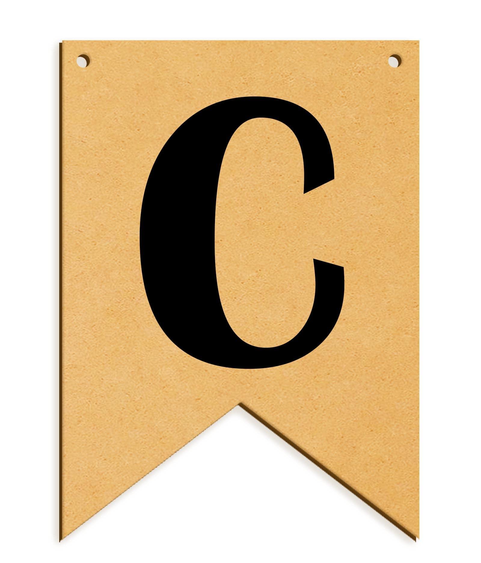 Haoser Wooden Alphabet Hanging tag for DIY Craft Projects, Birthaday Tag, Anniversary Tag - Haoser