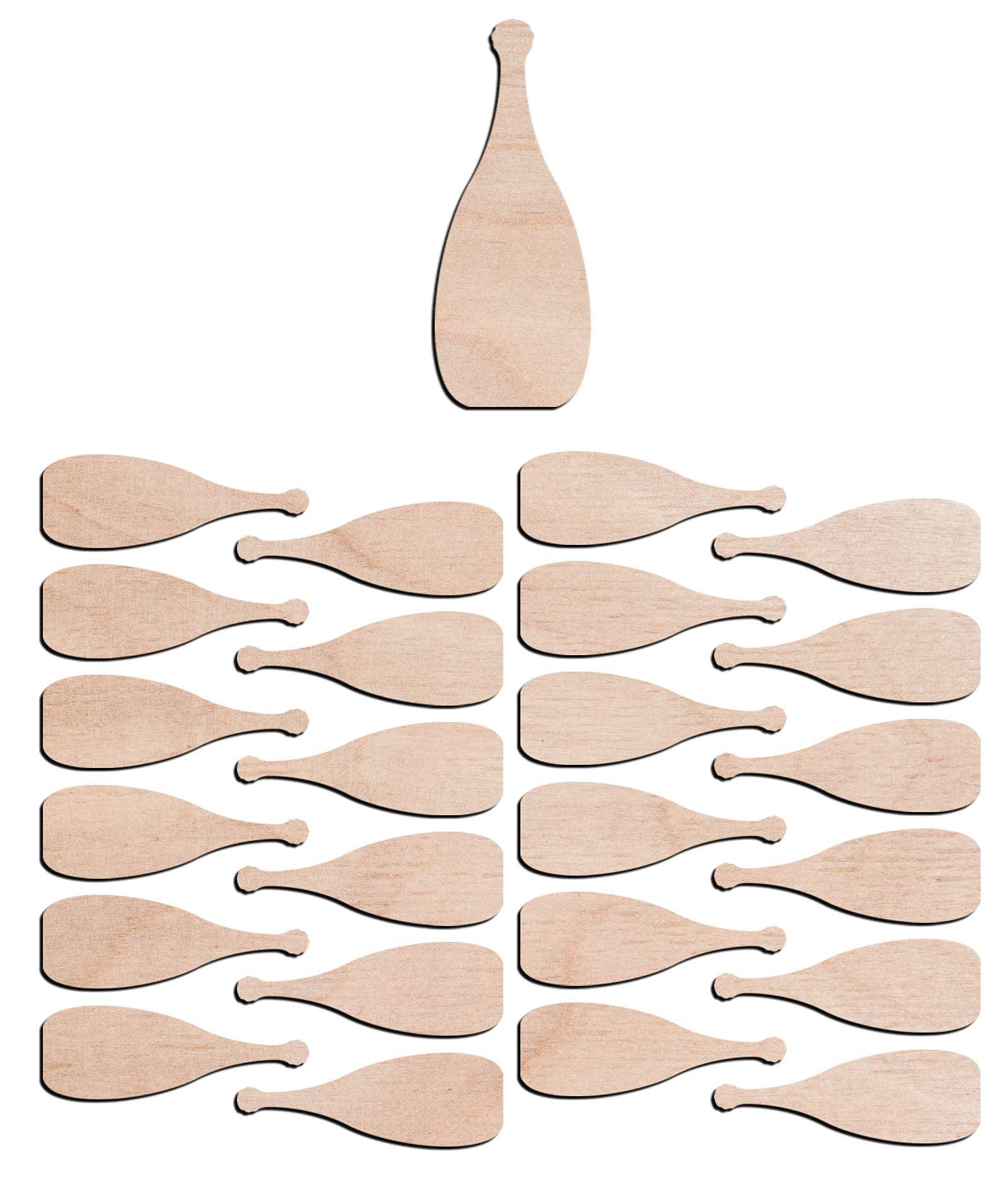 Haoser 3mm Wooden Bottle Cutouts for Scrapbooking Arts Crafts DIY Decoration Display Décor - Haoser