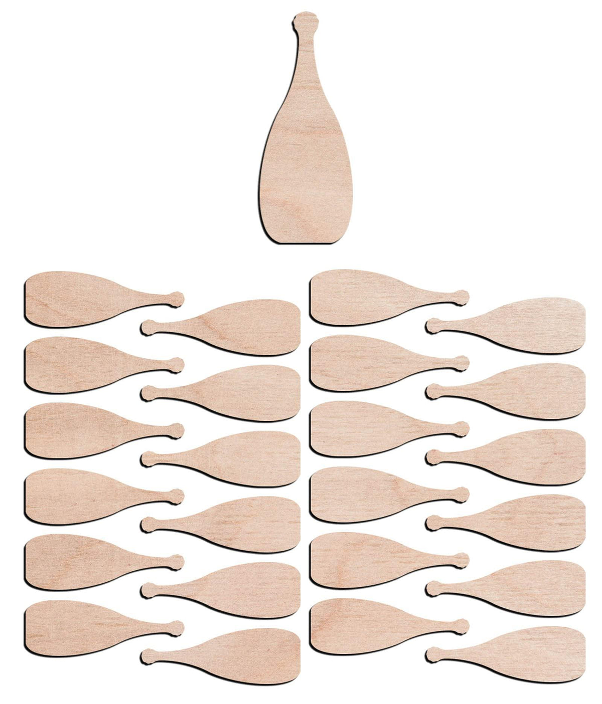 Haoser 3mm Wooden Bottle Cutouts for Scrapbooking Arts Crafts DIY Decoration Display Décor - Haoser