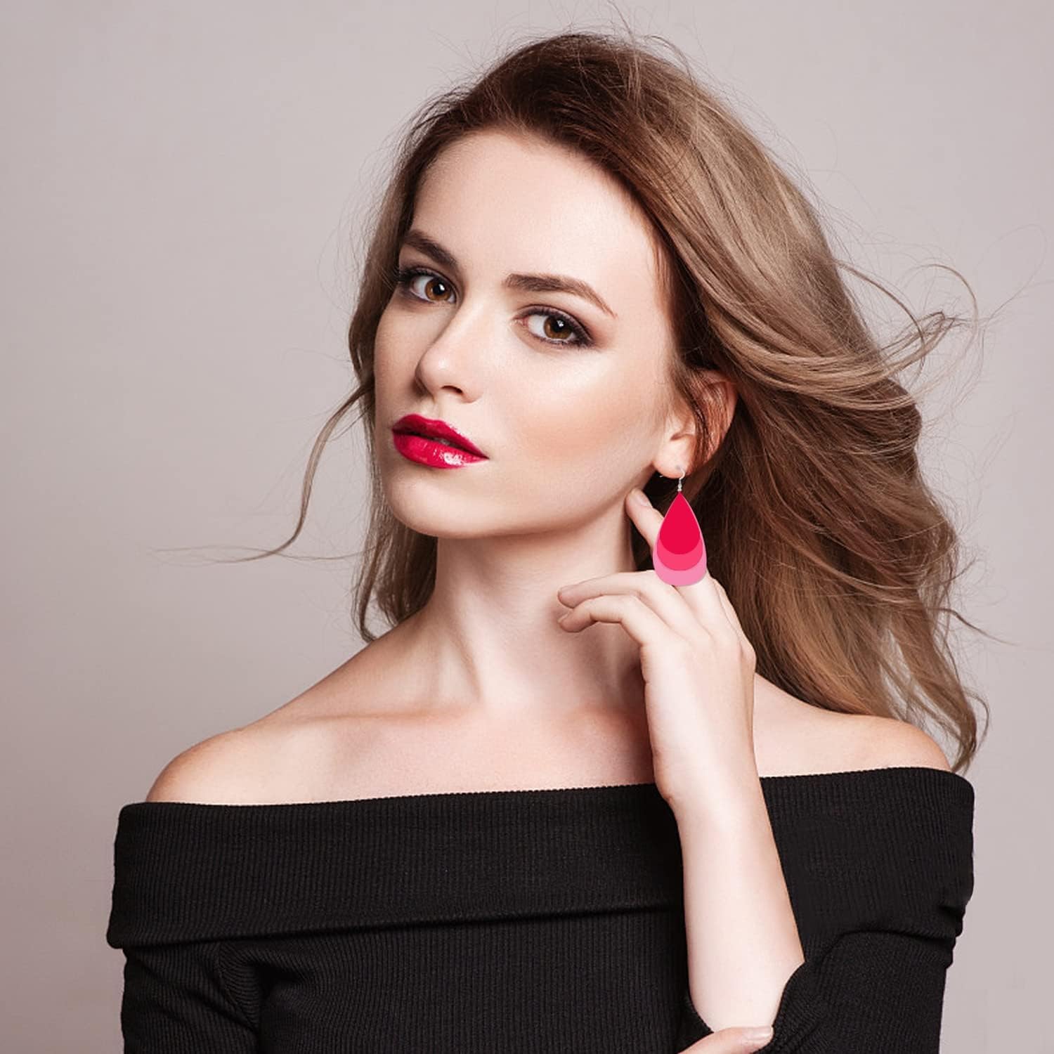 100 PCS Wooden Teardrop Earring Pendants – Unfinished Wood Hanging Ornaments