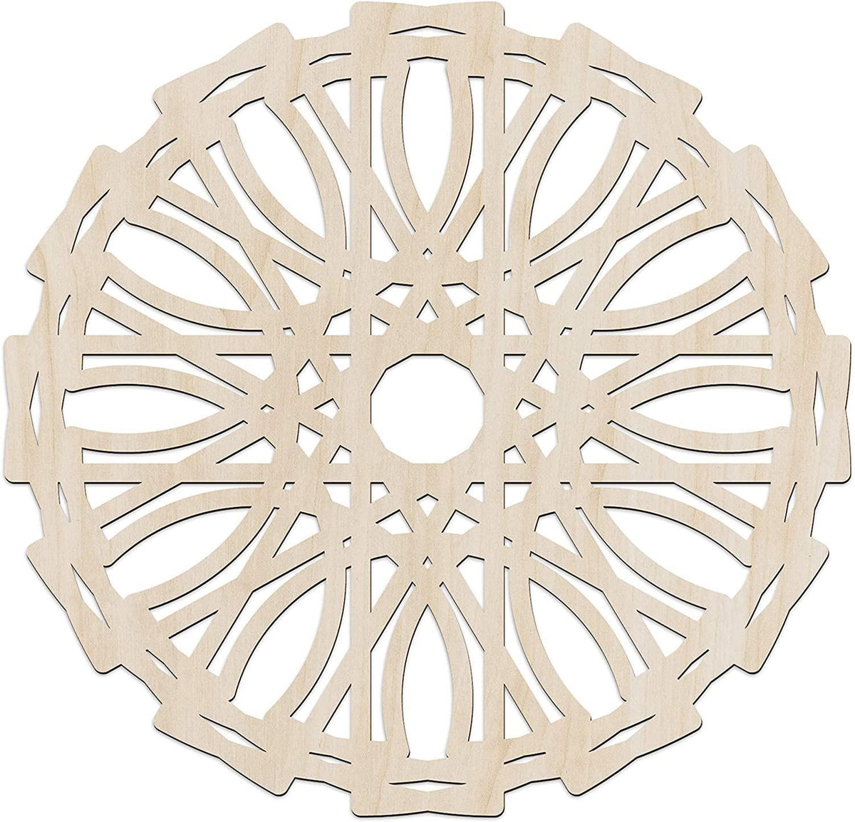 Haoser wooden mandala wall art Design 25, 30 cm birch plywood panel