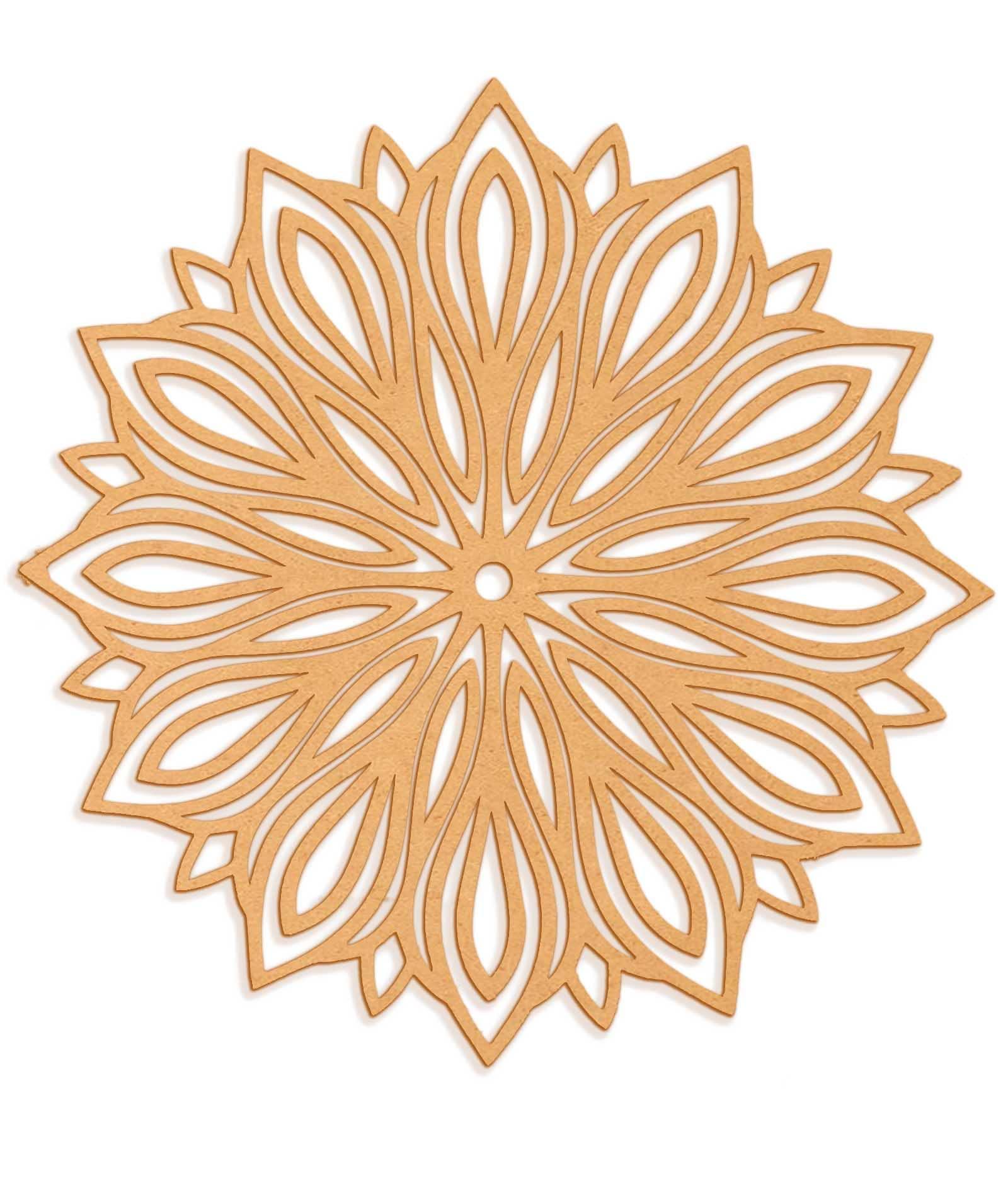 Haoser Wooden Mandala Art Design Panel for Home Décor, Living Room, Bedroom, Living Area, Office - Haoser