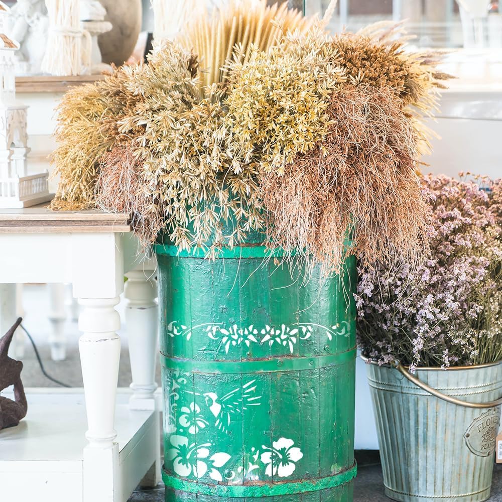 Hummingbird Logo Stencil – 5.5x5.5 Inch Reusable Plastic Stencil for Painting