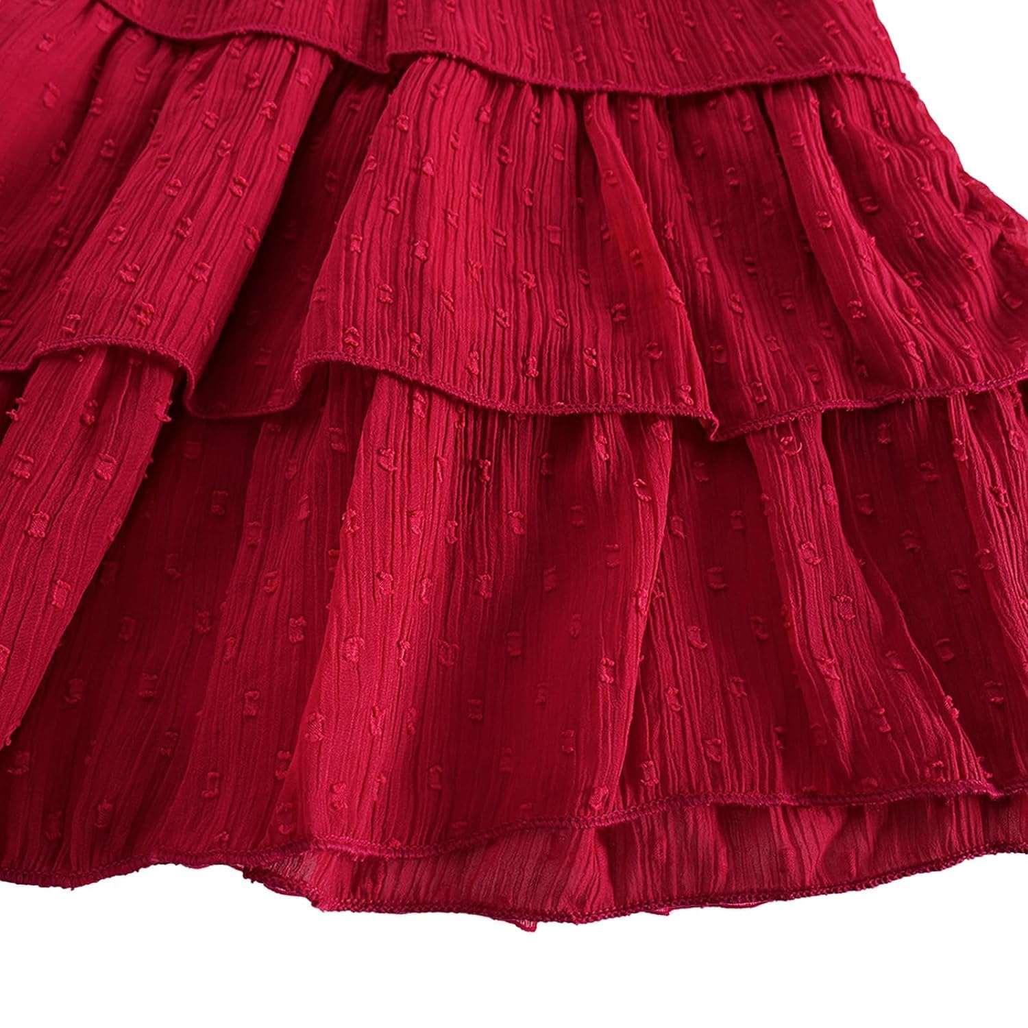 Haoser Charming Baby Girl Frock Dresses, Polka Dots Design, Comfortable Fit, and Durability Ideal for Special Occasions and Everyday Charm, Adorable Frock for Baby Girls - Haoser