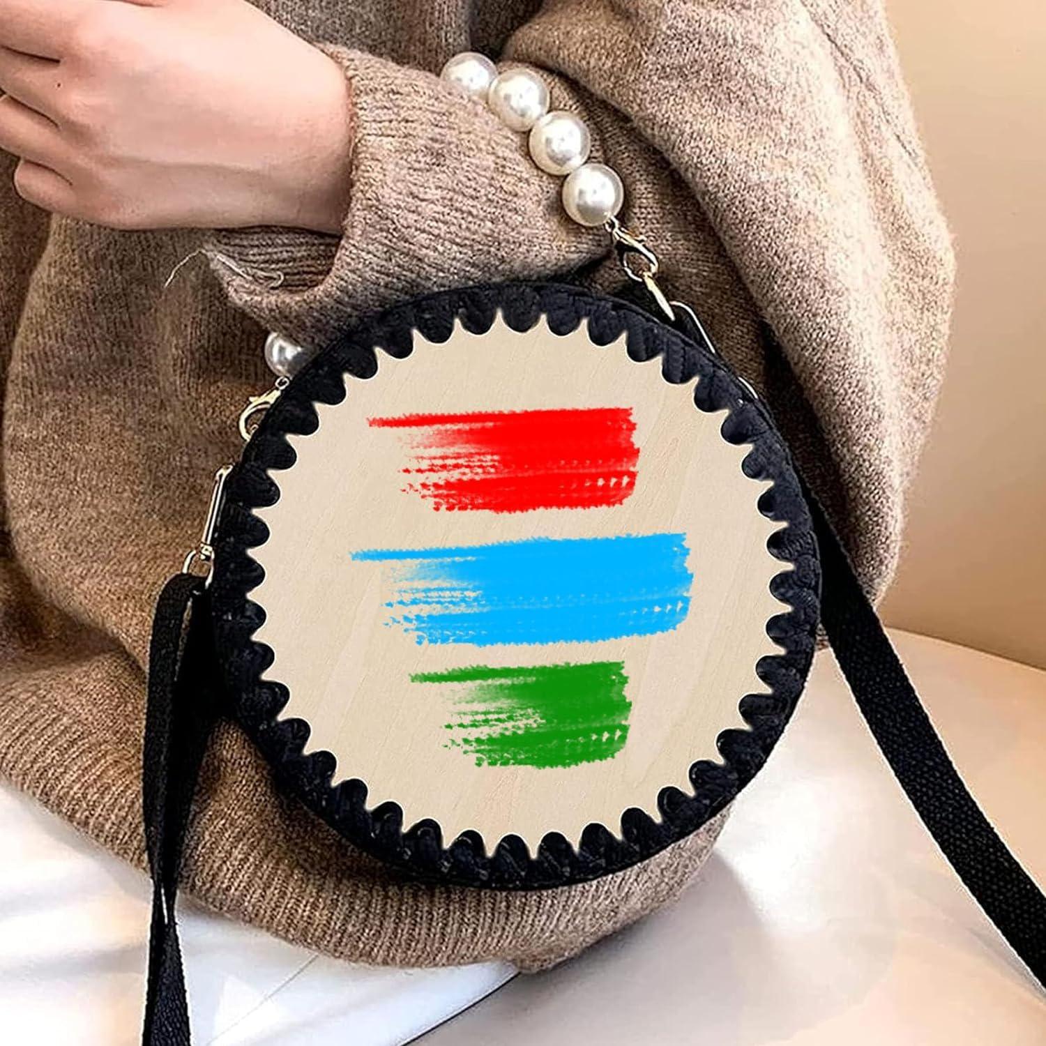 Haoser 5 PCS Wooden Crochet Bag Bottom, Circle Wooden Basket Bottom Wooden Base Shaper Blank Crochet Base for DIY Basket Craft Weaving Making Supplies - Haoser