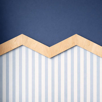 3 Pcs Zig Zag Wooden Wall Molding Trim | Decorative Wall Border Strips for Kids