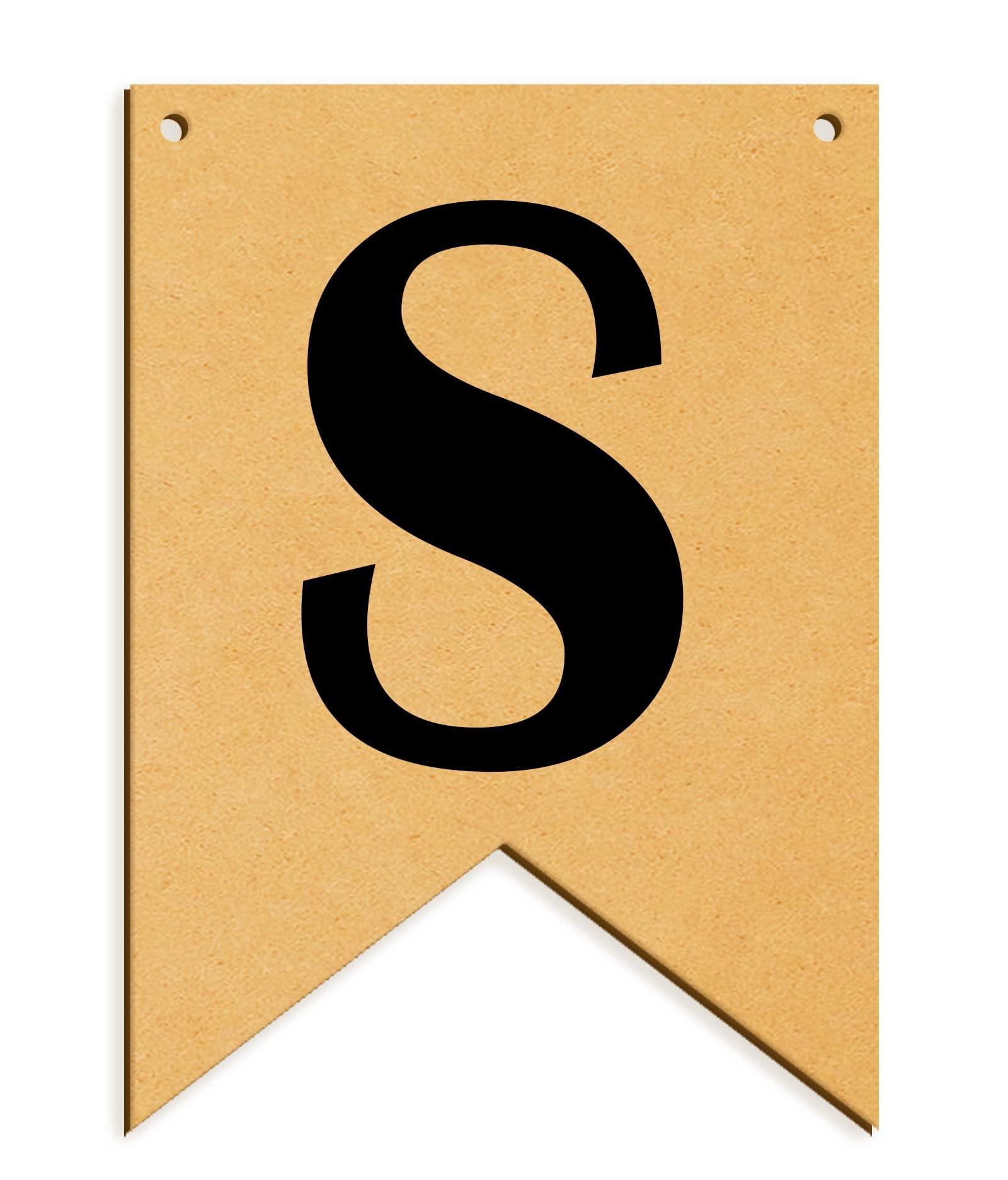 Haoser Wooden Alphabet Hanging tag for DIY Craft Projects, Birthaday Tag, Anniversary Tag - Haoser