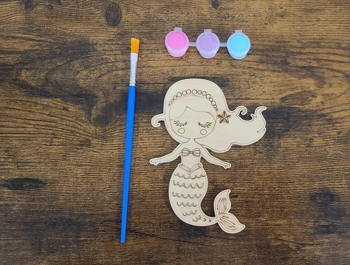 Haoser 10 PCS Unfinished Ice Cream Wood Cutouts 10 Styles Summer DIY Blank Unfinished Wooden Cutouts for Crafts Ice Cream Ornament for Kids Painting, DIY Crafts Home Decoration,Kids Art and Craft kit - Haoser