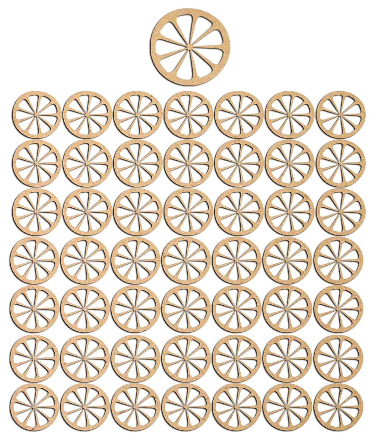 Haoser 3mm Wooden Lemon Cutouts for Scrapbooking Arts Crafts DIY Decoration Display Décor - Haoser