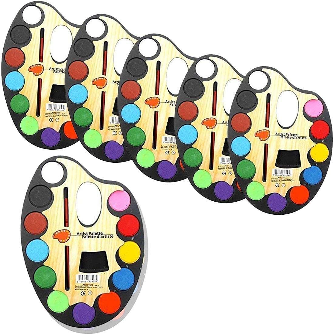 Haoser Water Color |Birthday Party Watercolor Set for Children Non-Toxi Painting Water Color Kit for Girls/Boys with Paint Brush (Multicolour) set of 1 - Haoser