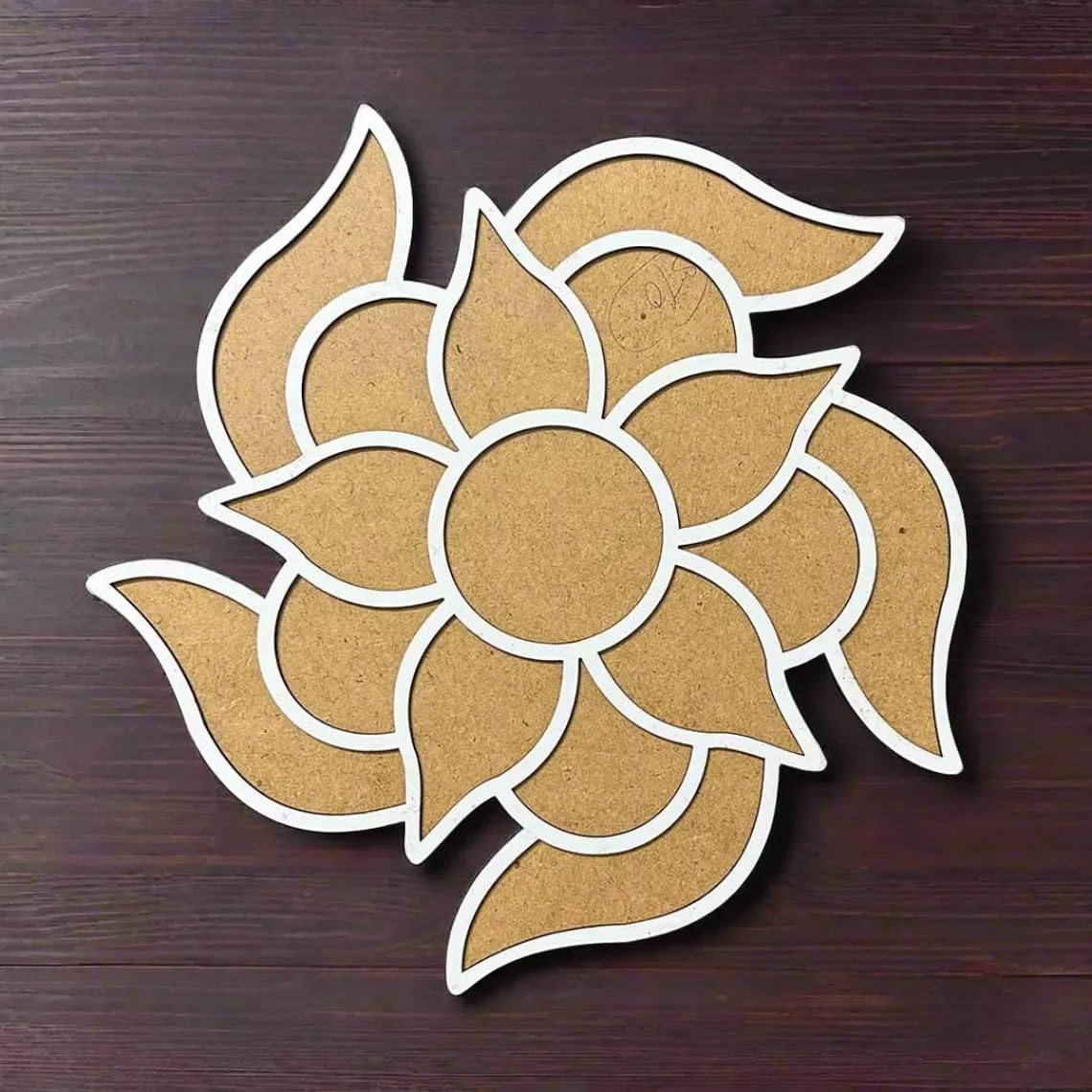 MDF Wooden Rangoli Board 12-Inch – Mandala Art Board